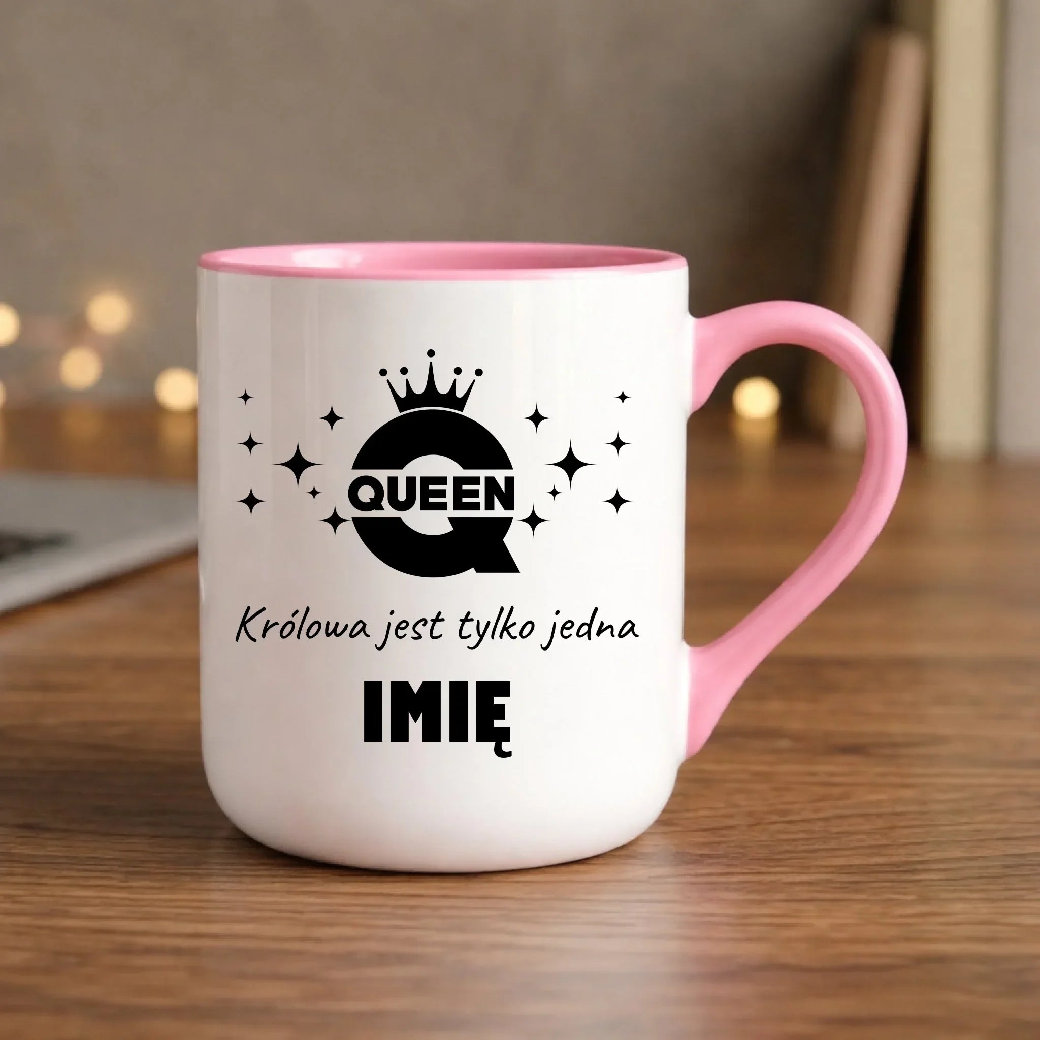 Kubek elegant dla niej - Queen Królowa jest tylko jedna - personalizowany W40 - StoryCups.pl