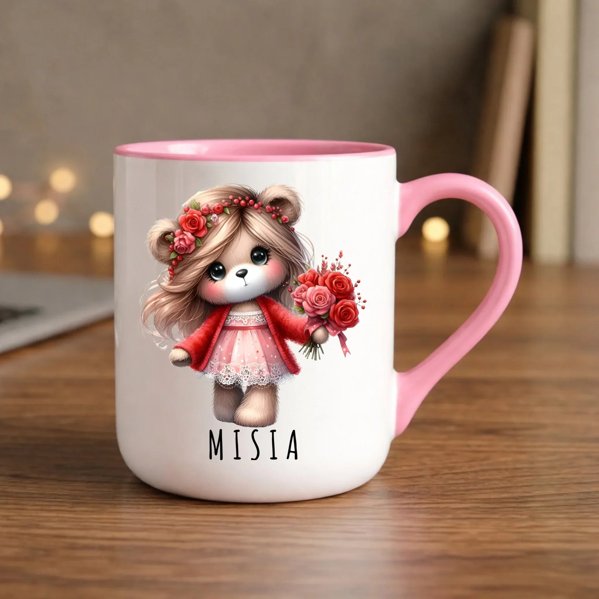 Kubek elegant dla dziewczyny - Misia W35 - StoryCups.pl