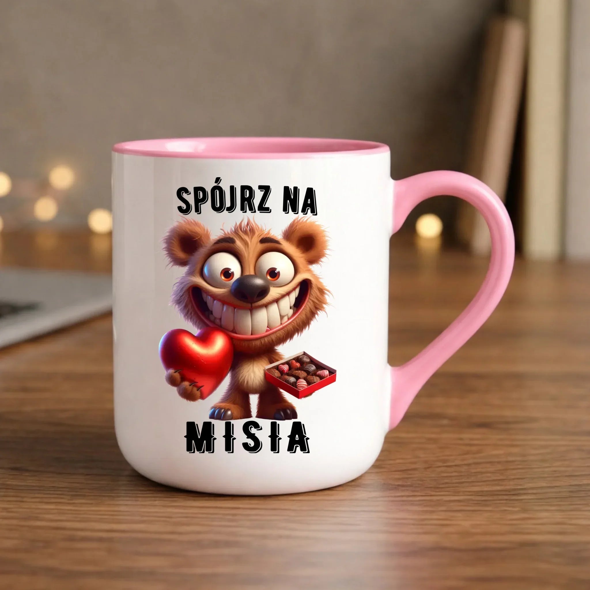 Kubek elegant na Walentynki - Spójrz na Misia W31 - StoryCups.pl
