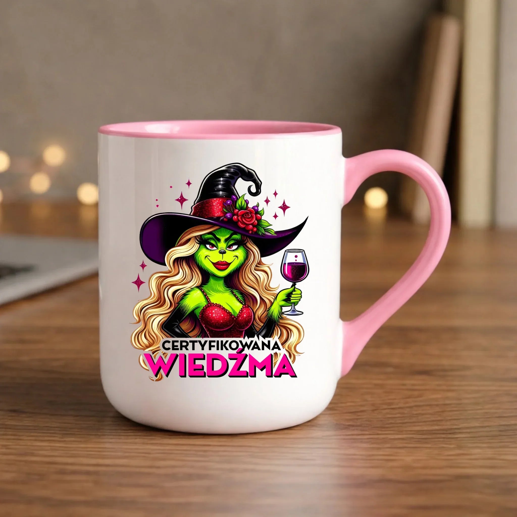 Kubek elegant - Certyfikowana wiedźma - śmieszny HL13 - StoryCups.pl