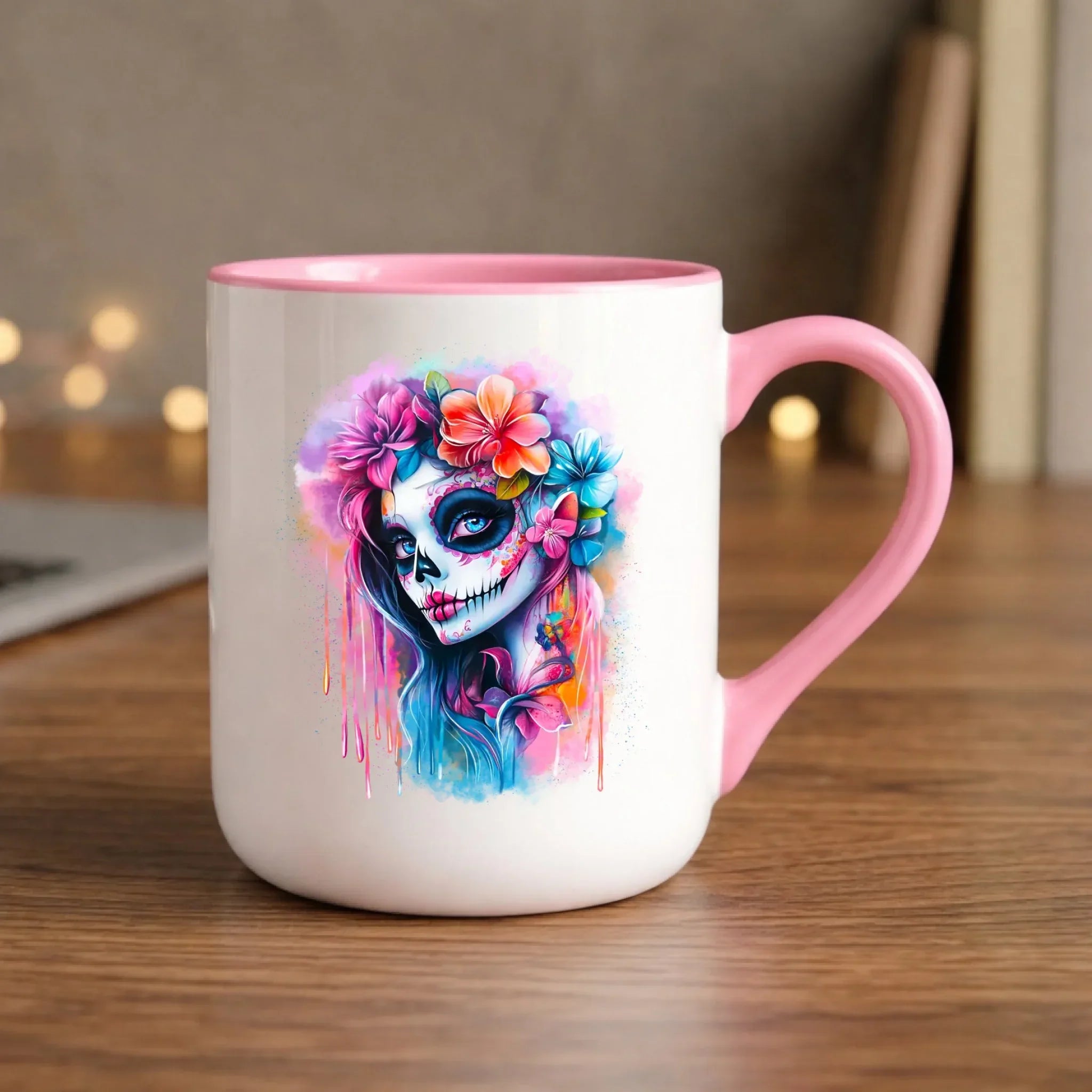 Kubek elegant na Halloween - La Muerte HL05 - StoryCups.pl