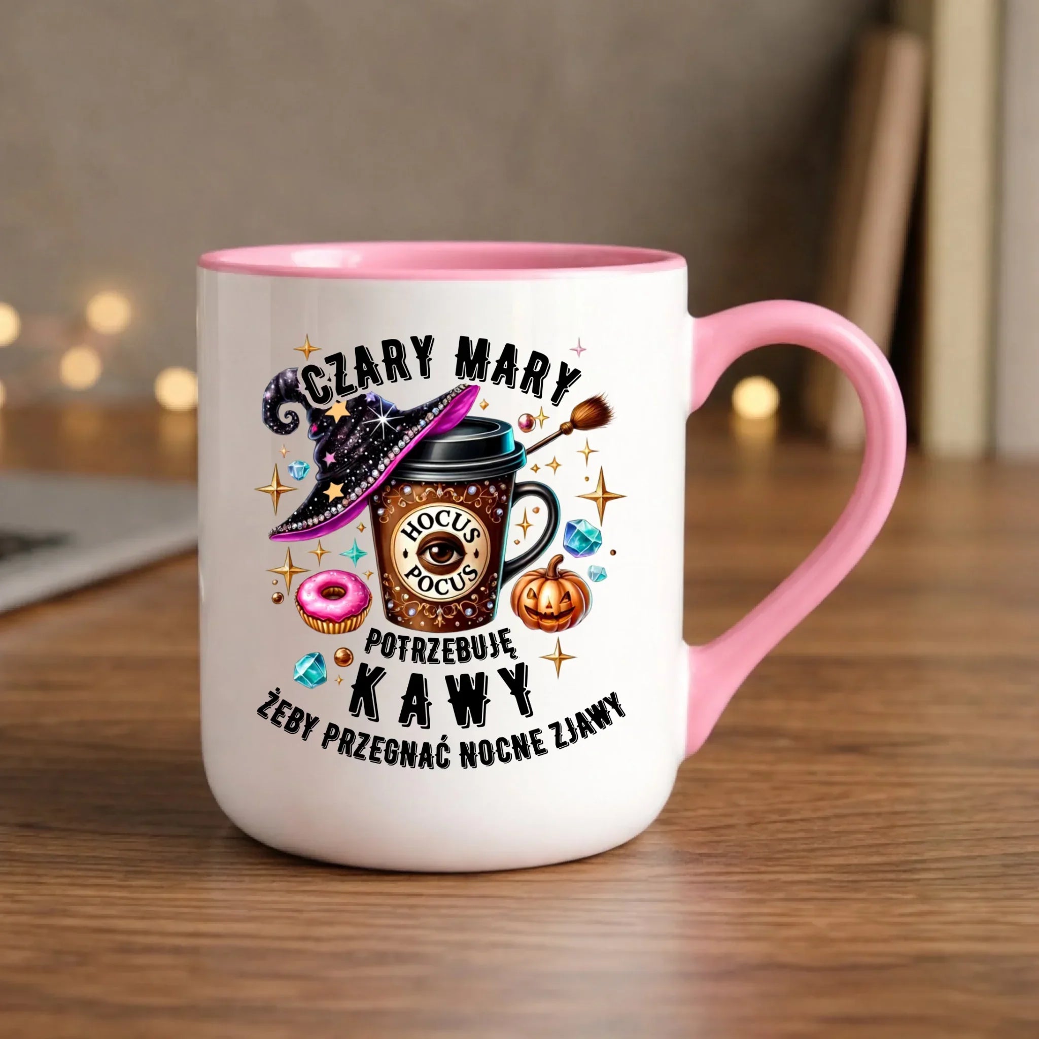 Kubek elegant na Halloween - Potrzebuję kawy HL03 - StoryCups.pl