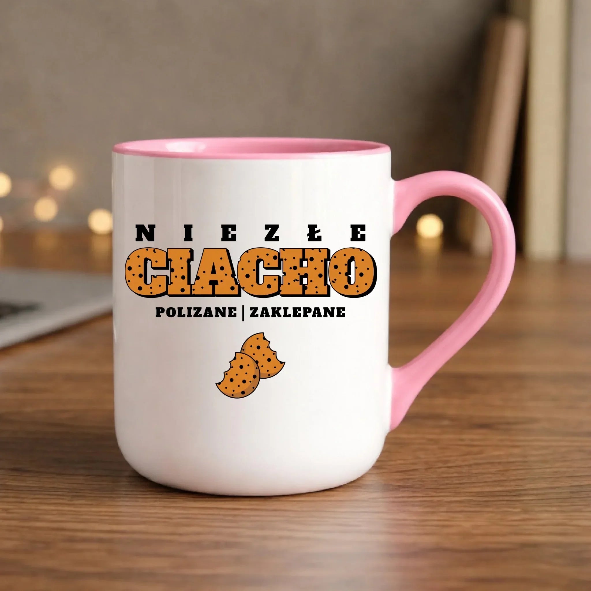 Kubek elegant - prezent dla chłopaka męża - Niezłe ciacho polizane zaklepane DCH30 - StoryCups.pl