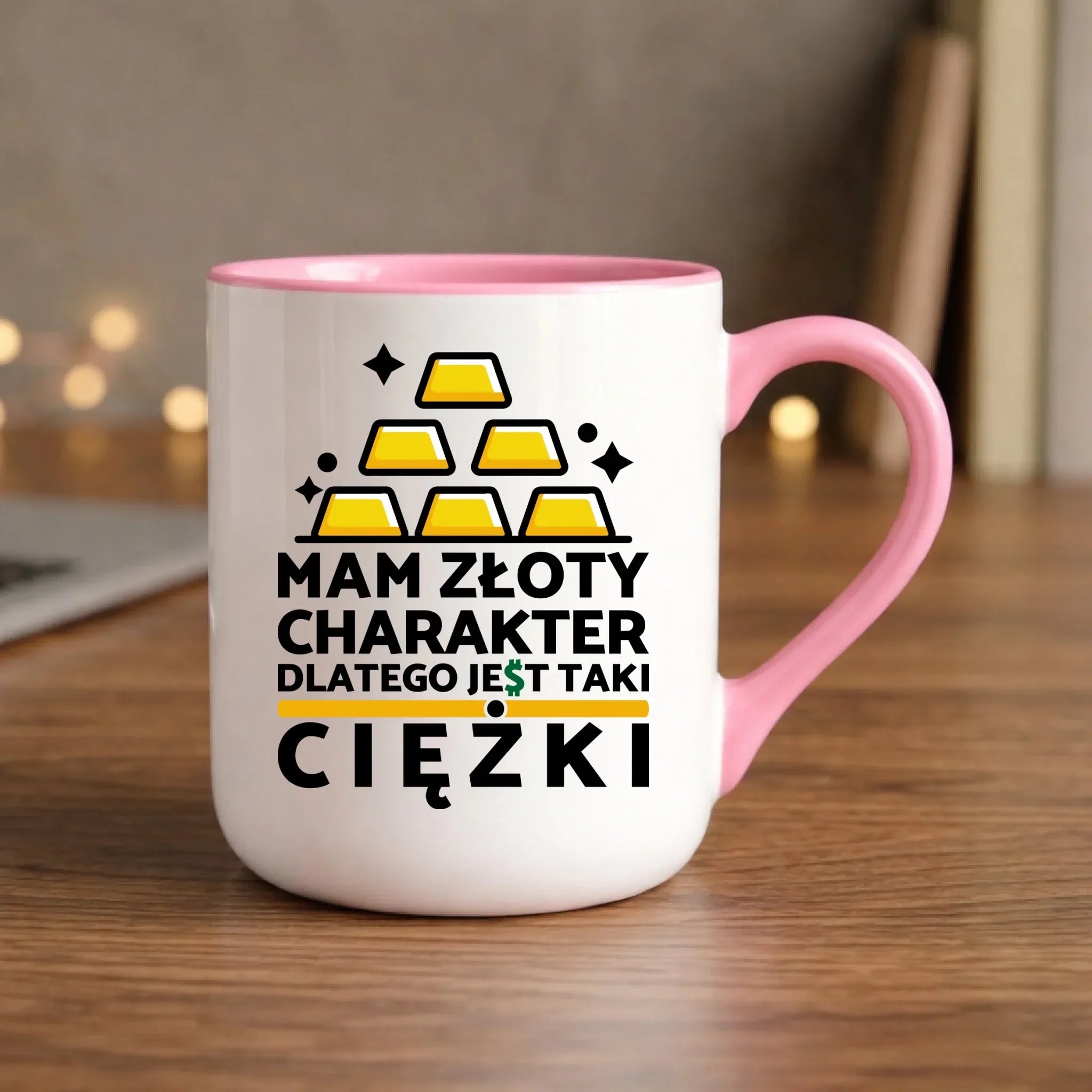 Kubek elegant - prezent dla chłopaka - Złoty charakter DCH16 - StoryCups.pl