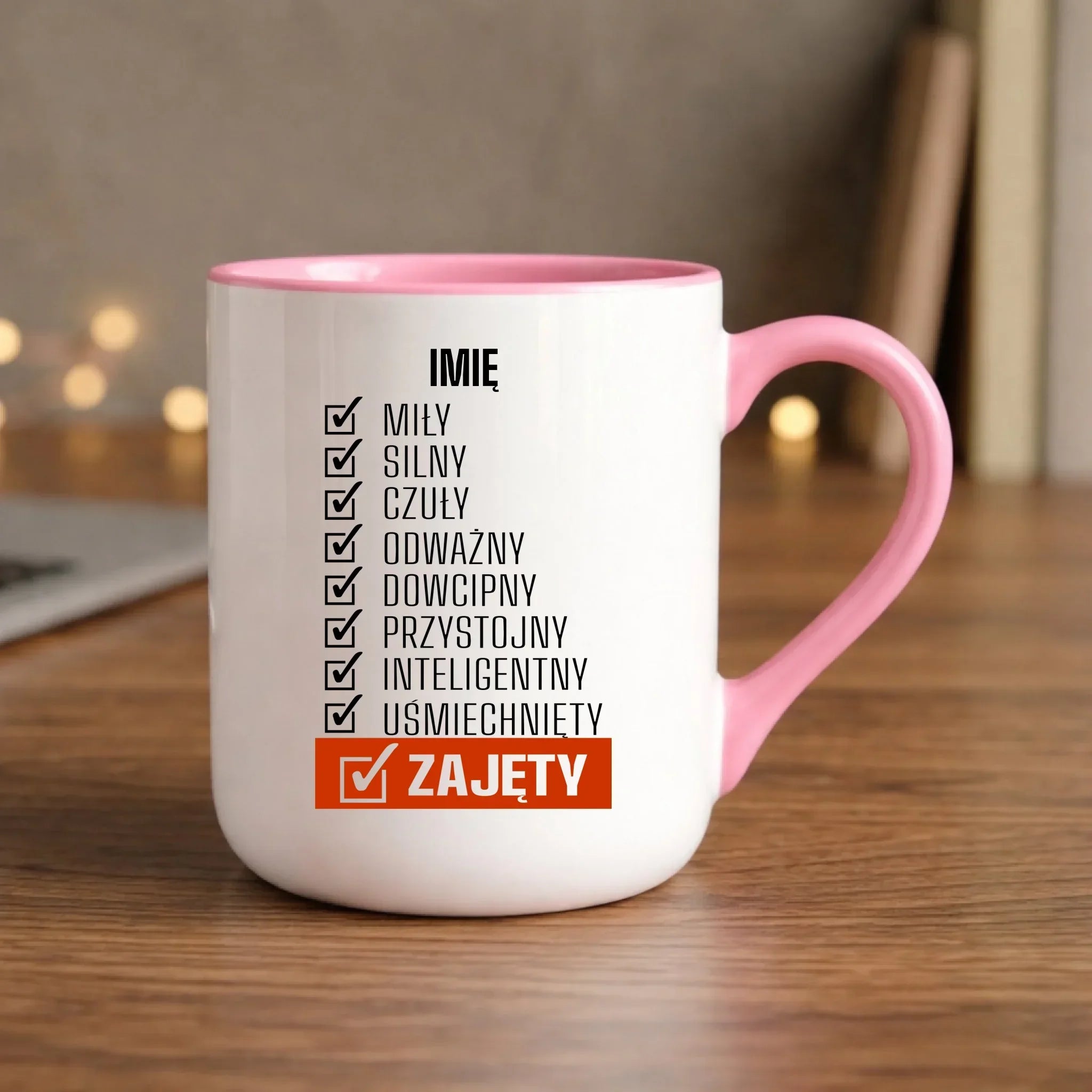 Kubek elegant - Zajęty prezent dla chłopaka męża narzeczonego - personalizowany DCH05 - StoryCups.pl