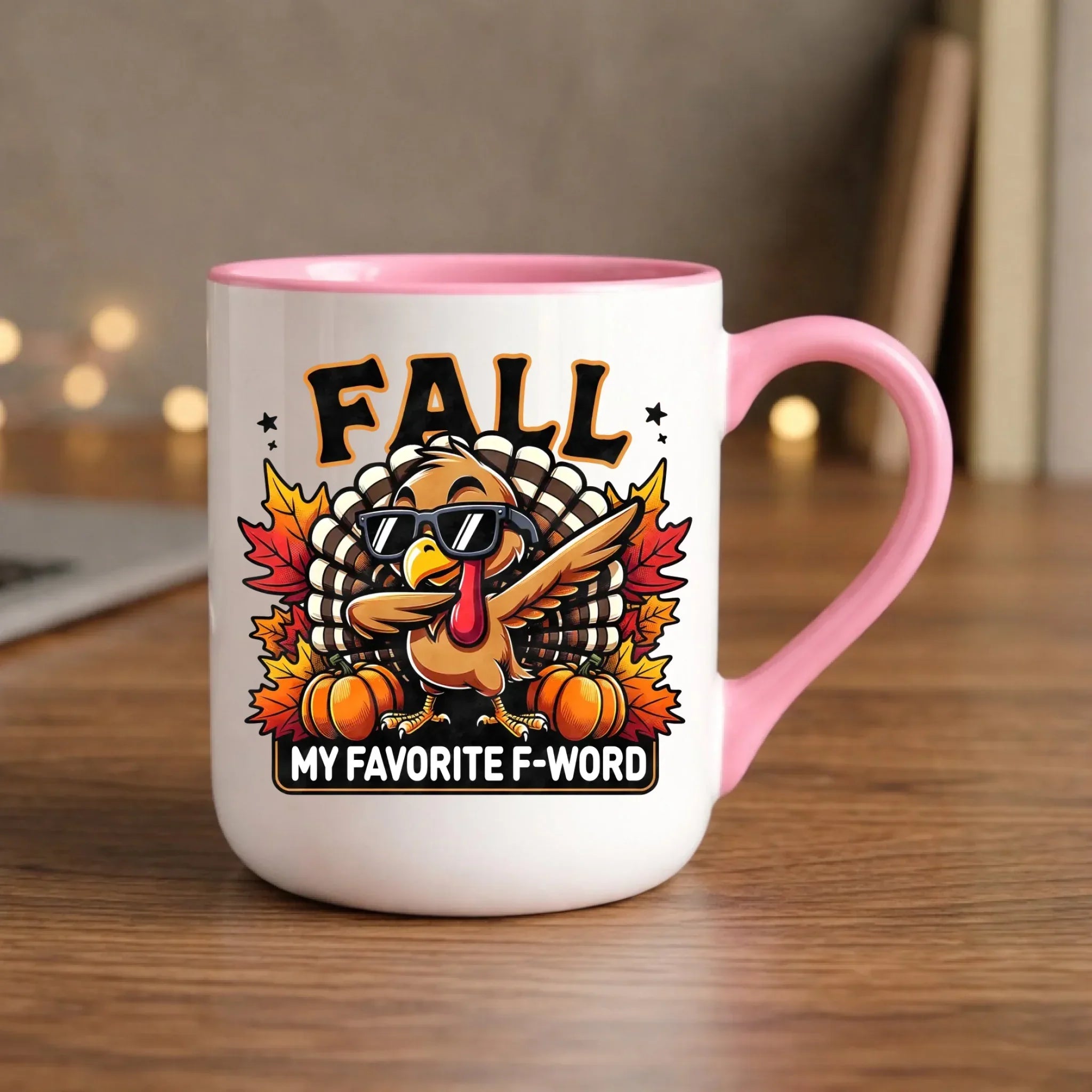 Kubek elegant jesienny - FALL my favorite F-word JS11 - StoryCups.pl