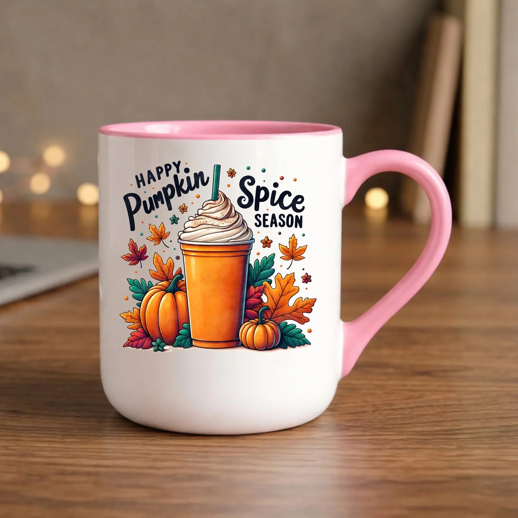 Kubek elegant jesienny - Pumpkin Spice - kawa dyniowa JS02 - StoryCups.pl