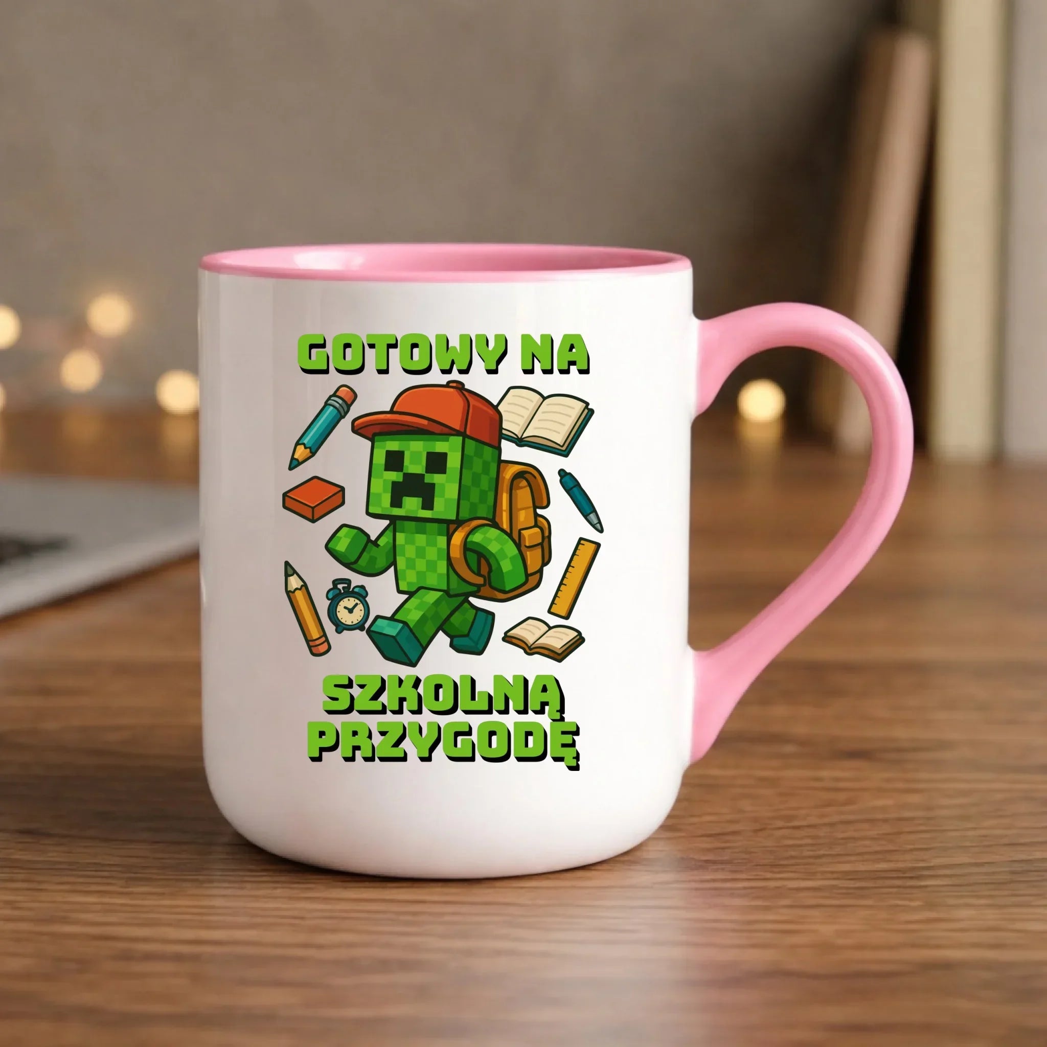 Kubek elegant szkoła - Gotowy na szkołę - gamer do szkoły - SZ13 - StoryCups.pl