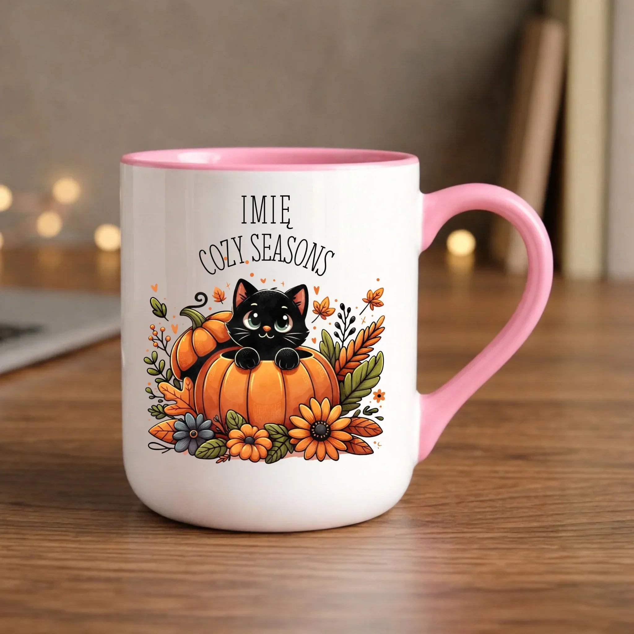 Kubek elegant jesieniara - Cozy Seasons - personalizowany JS01 - StoryCups.pl