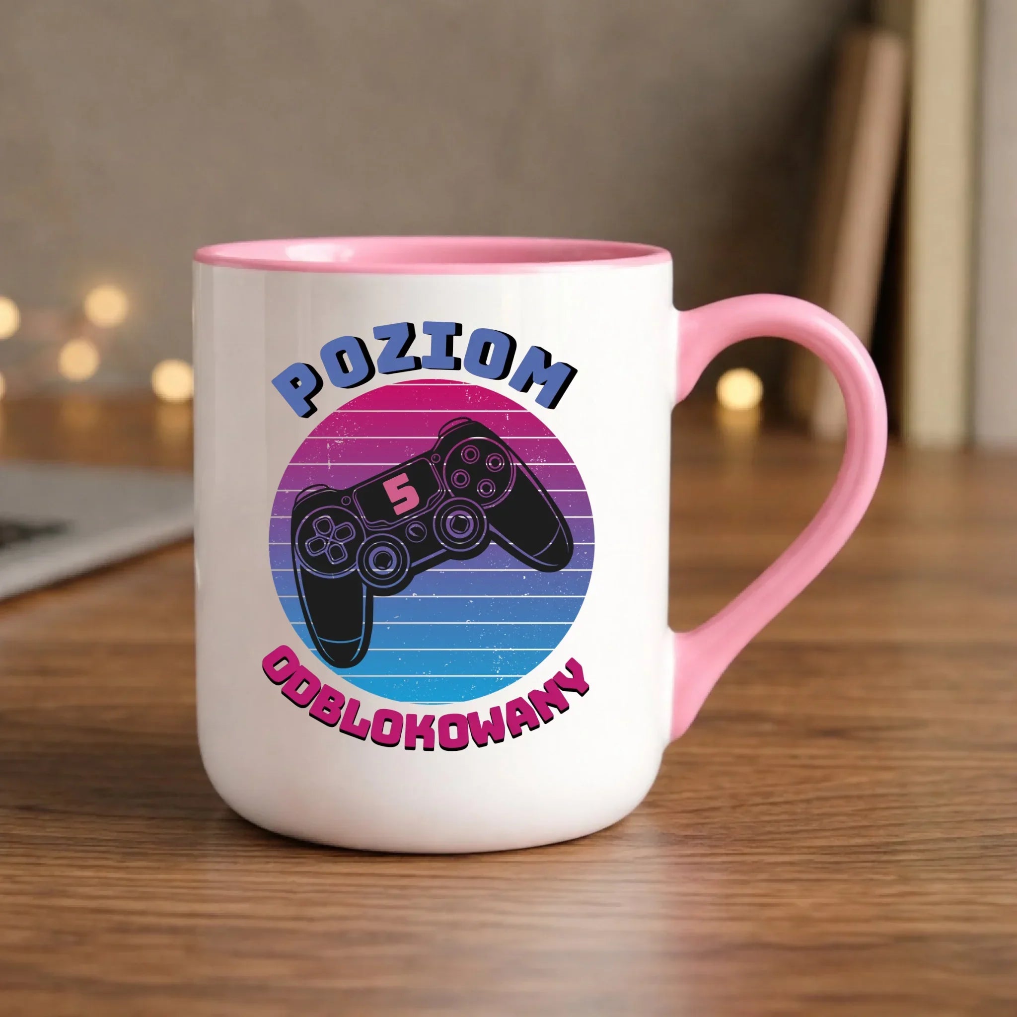 Kubek elegant dla dziewczynki powrót do szkoły Poziom odblokowany SZ02 - StoryCups.pl
