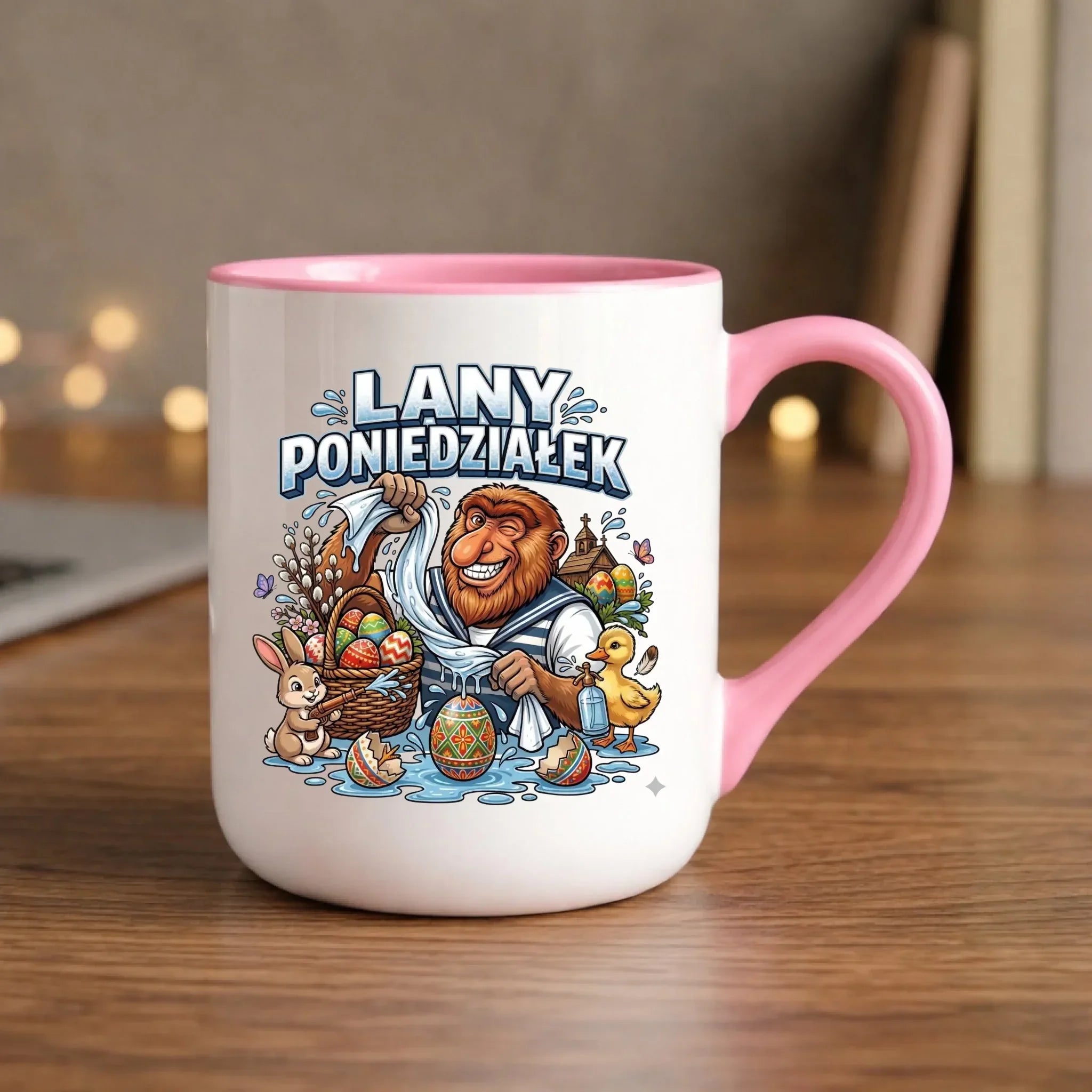 Kubek elegant wielkanocny - Lany poniedziałek Janusz Nosacz WN38 - StoryCups.pl