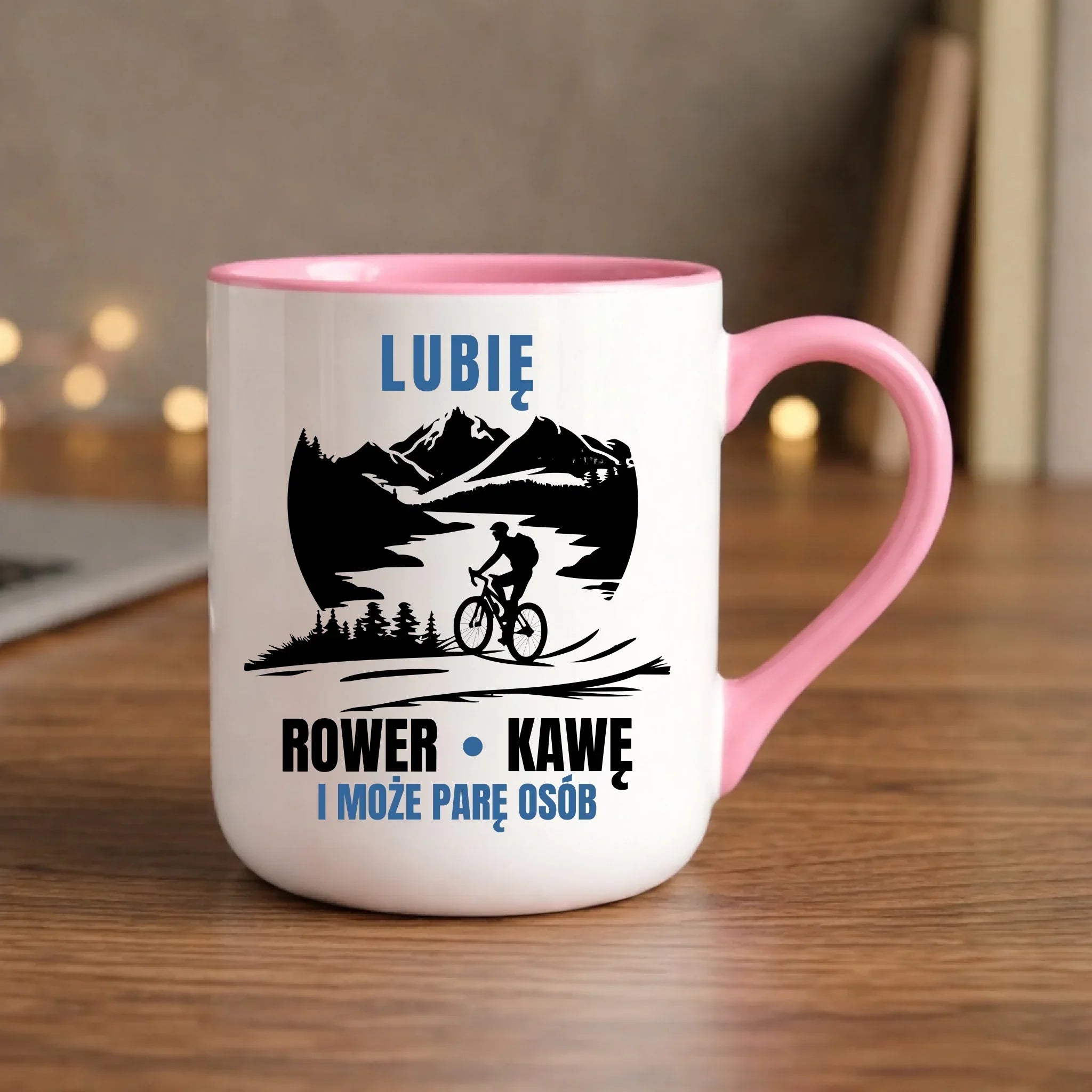 Kubek elegant dla rowerzysty - Lubię rower kawę i może parę osób HR05 - StoryCups.pl