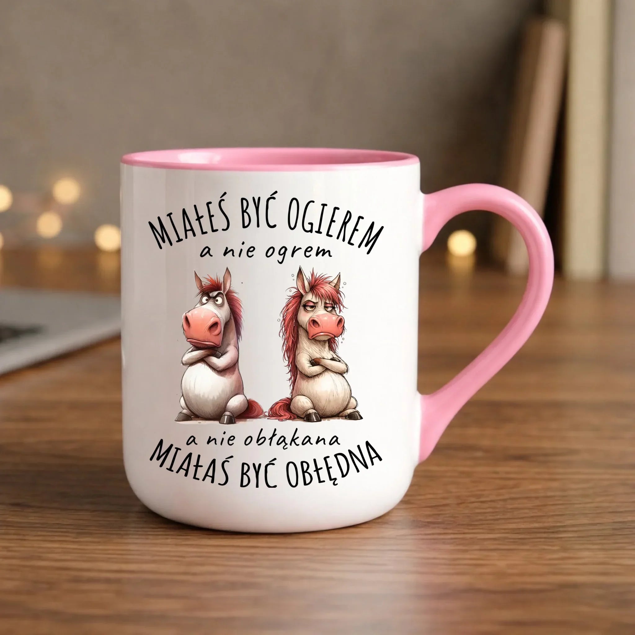 Kubek elegant dla par - Kocham Ciebie mocno w ch** bo Ty jesteś gałgan mój W82 - StoryCups.pl