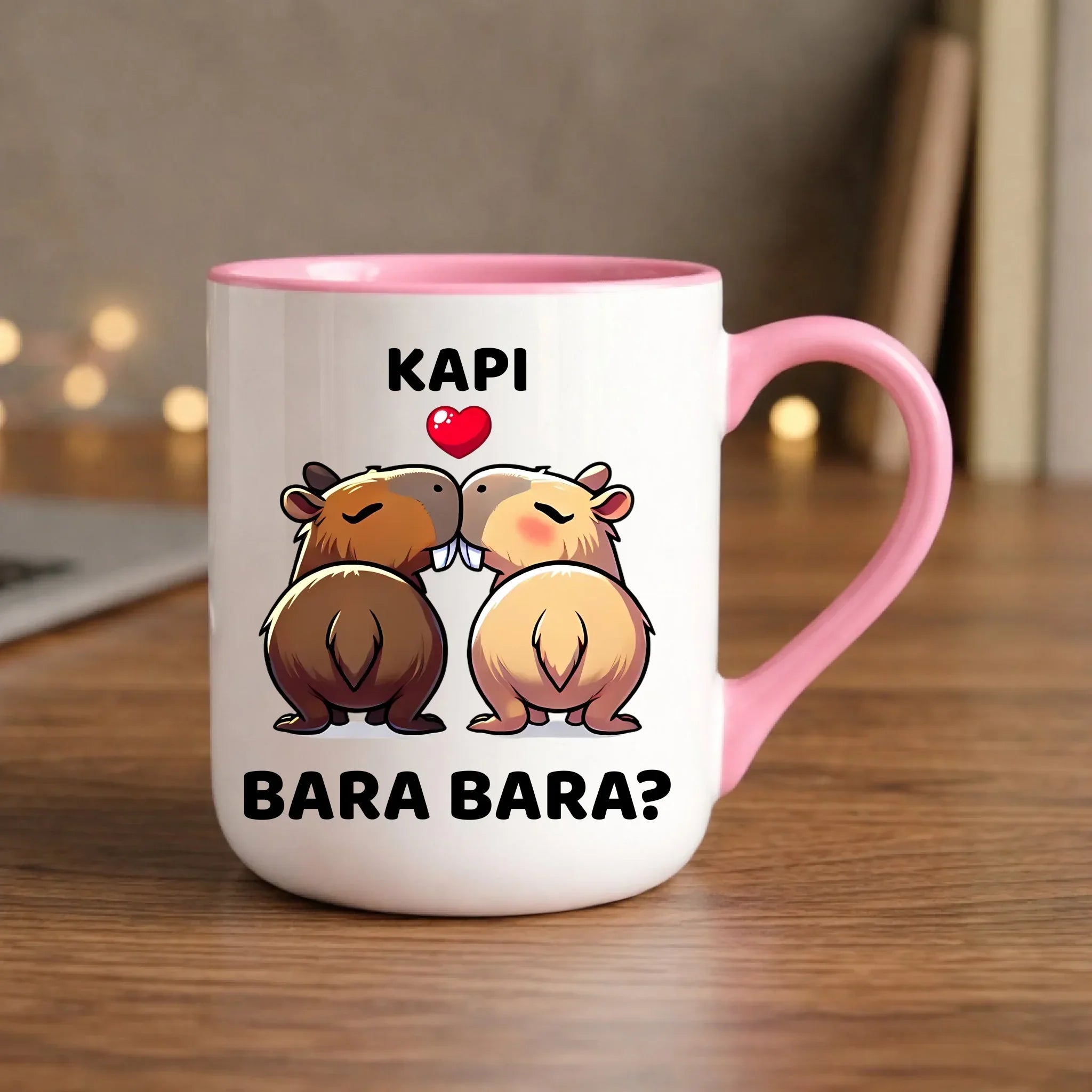Kubek elegant dla par - Kapibara bara bara W86 - StoryCups.pl