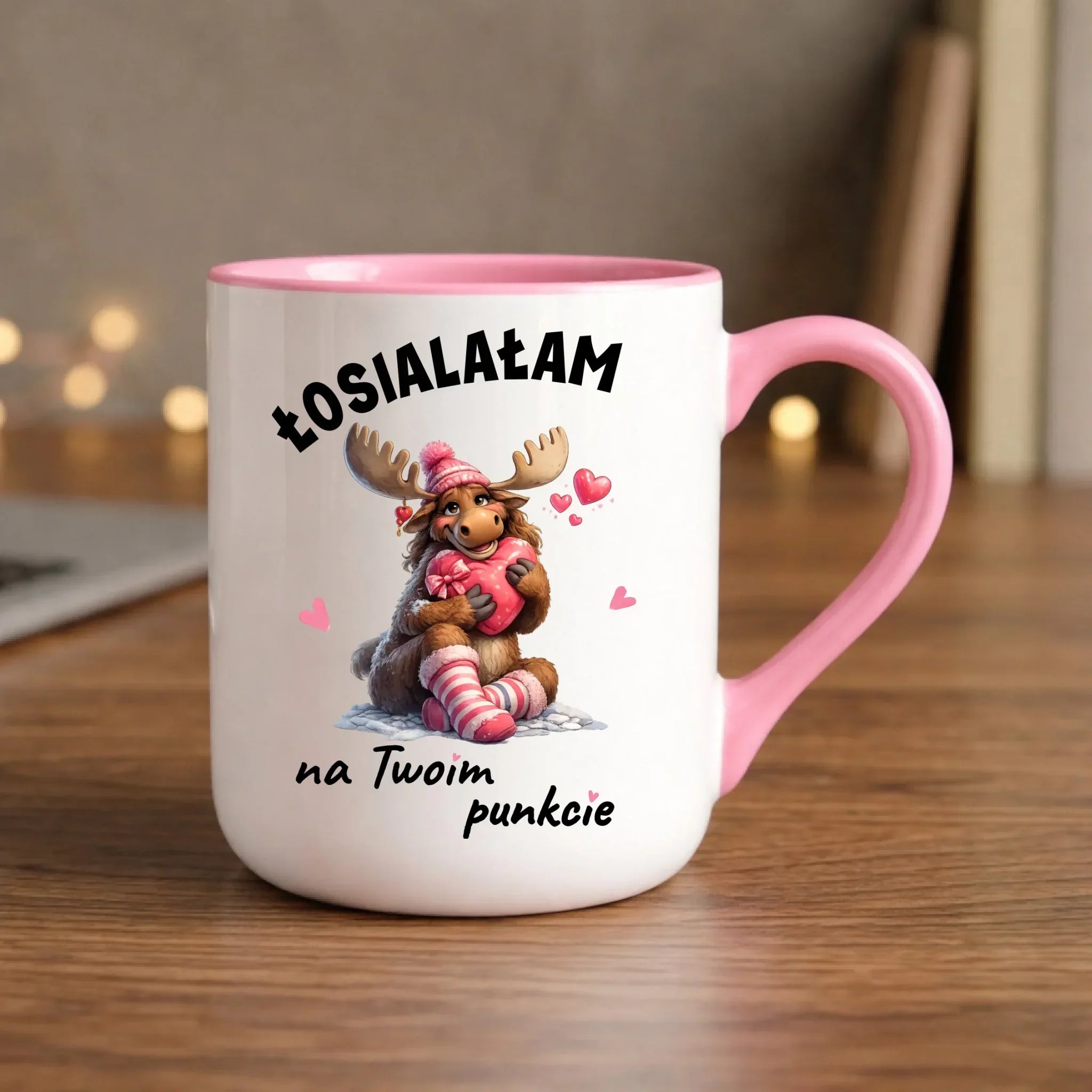 Kubek elegant dla par - Łosialałam na Twoim punkcie W67 - StoryCups.pl
