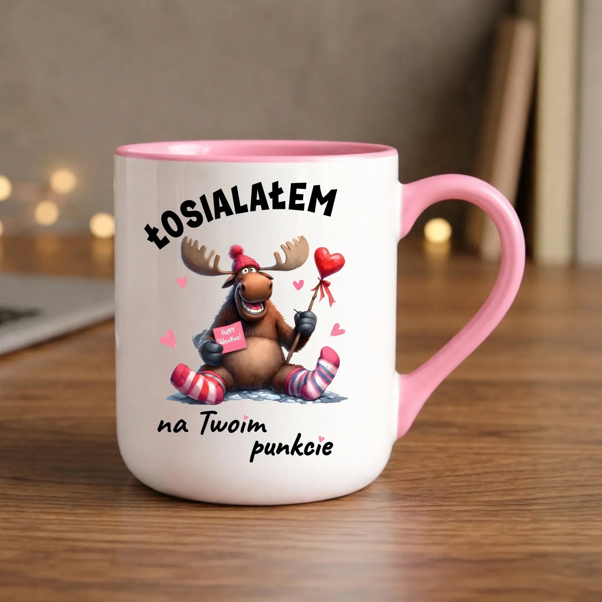 Kubek elegant dla par - Łosialałem na Twoim punkcie W66 - StoryCups.pl