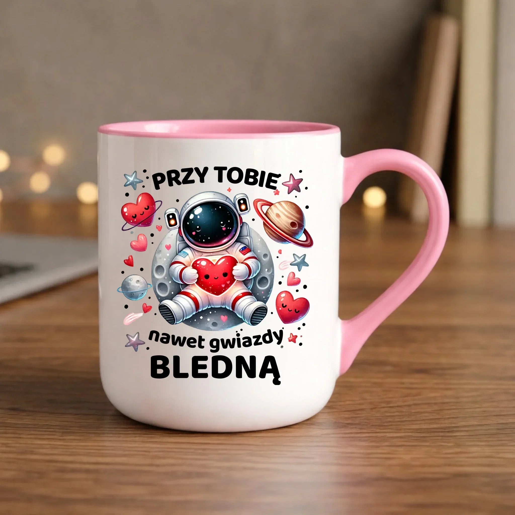 Kubek elegant dla par - Przy Tobie nawet gwiazdy bledną W57 - StoryCups.pl