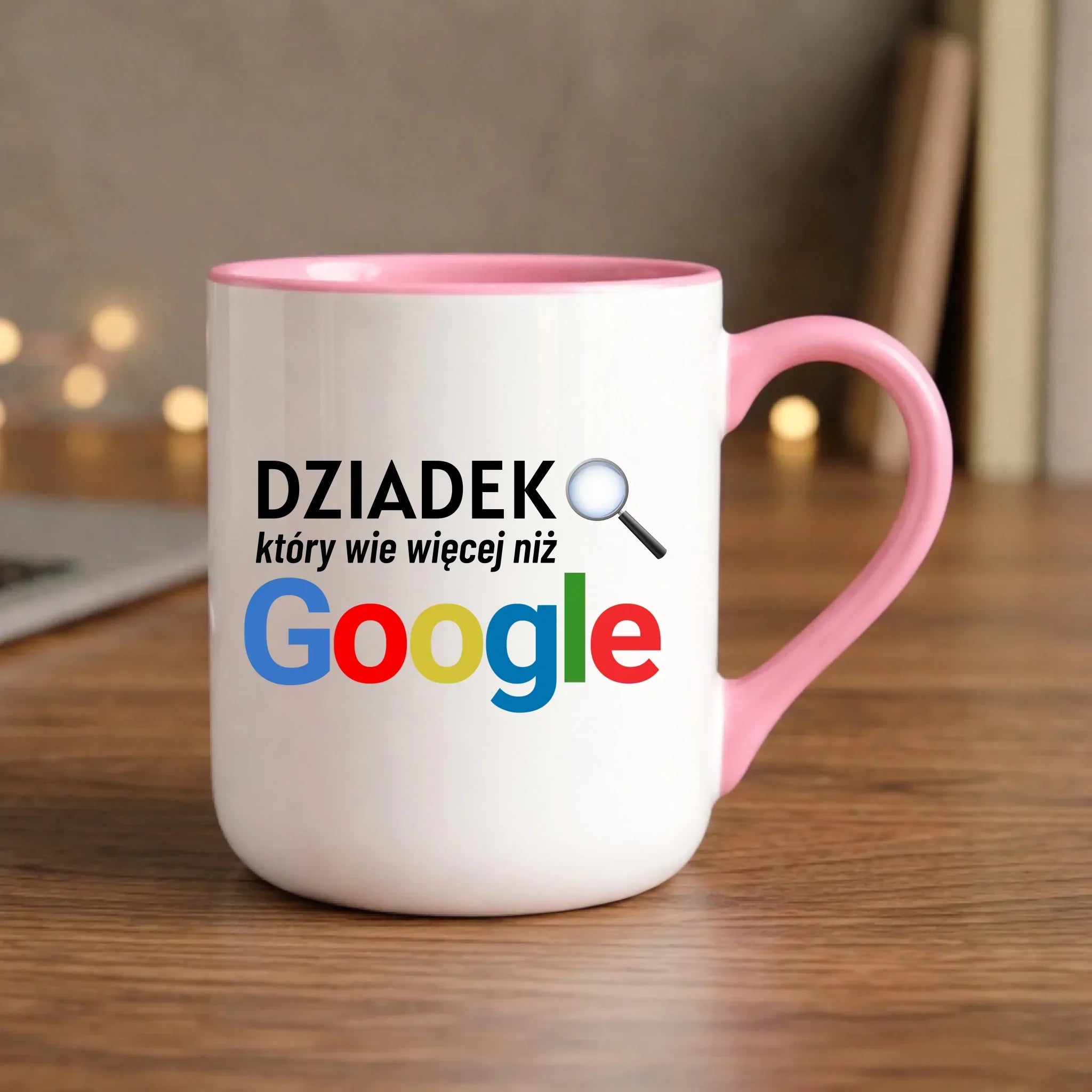 Kubek elegant dla dziadka - Dziadek który wie więcej niż google D44 - StoryCups.pl