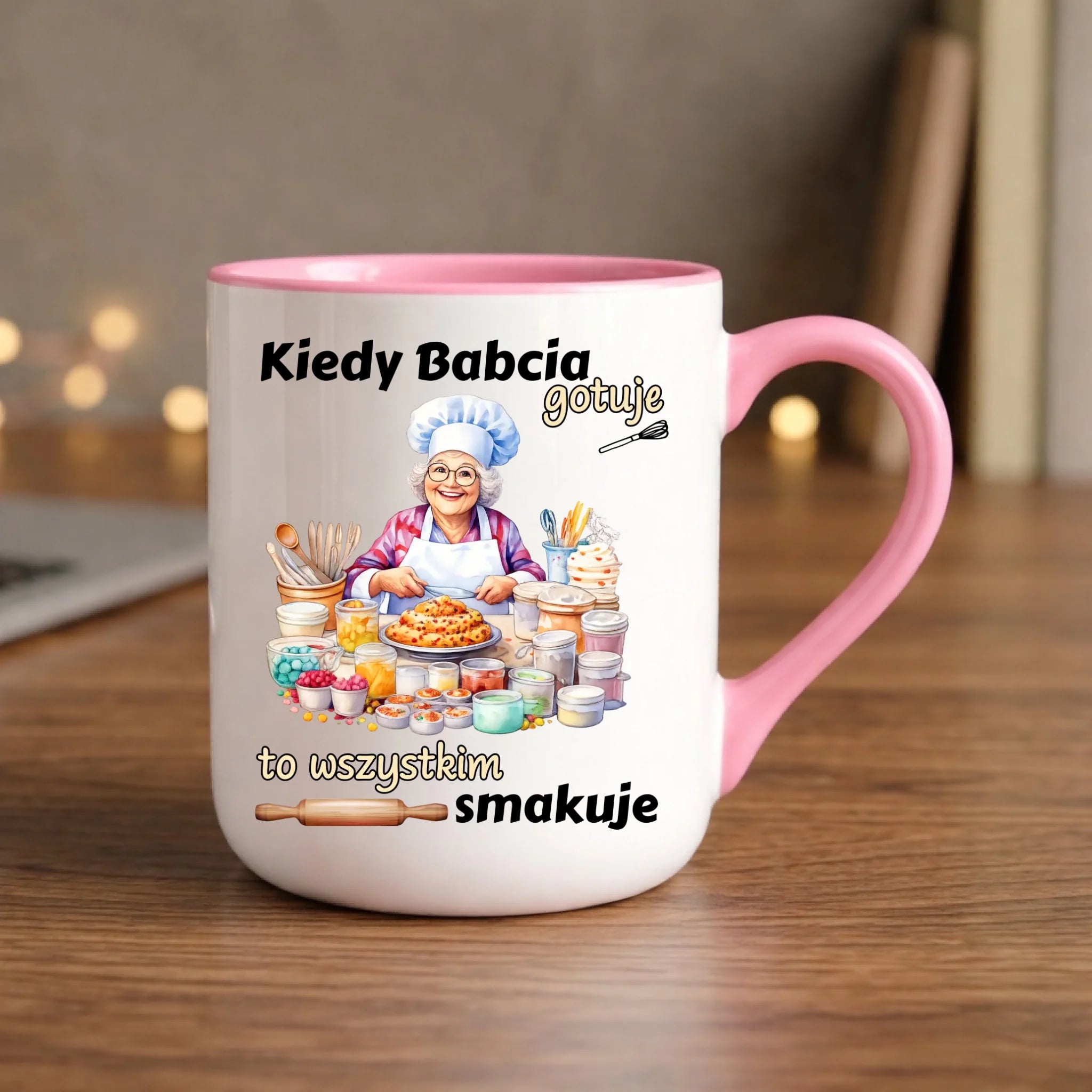 Kubek elegant dla babci - Kiedy babcia gotuje to wszystkim smakuje B34