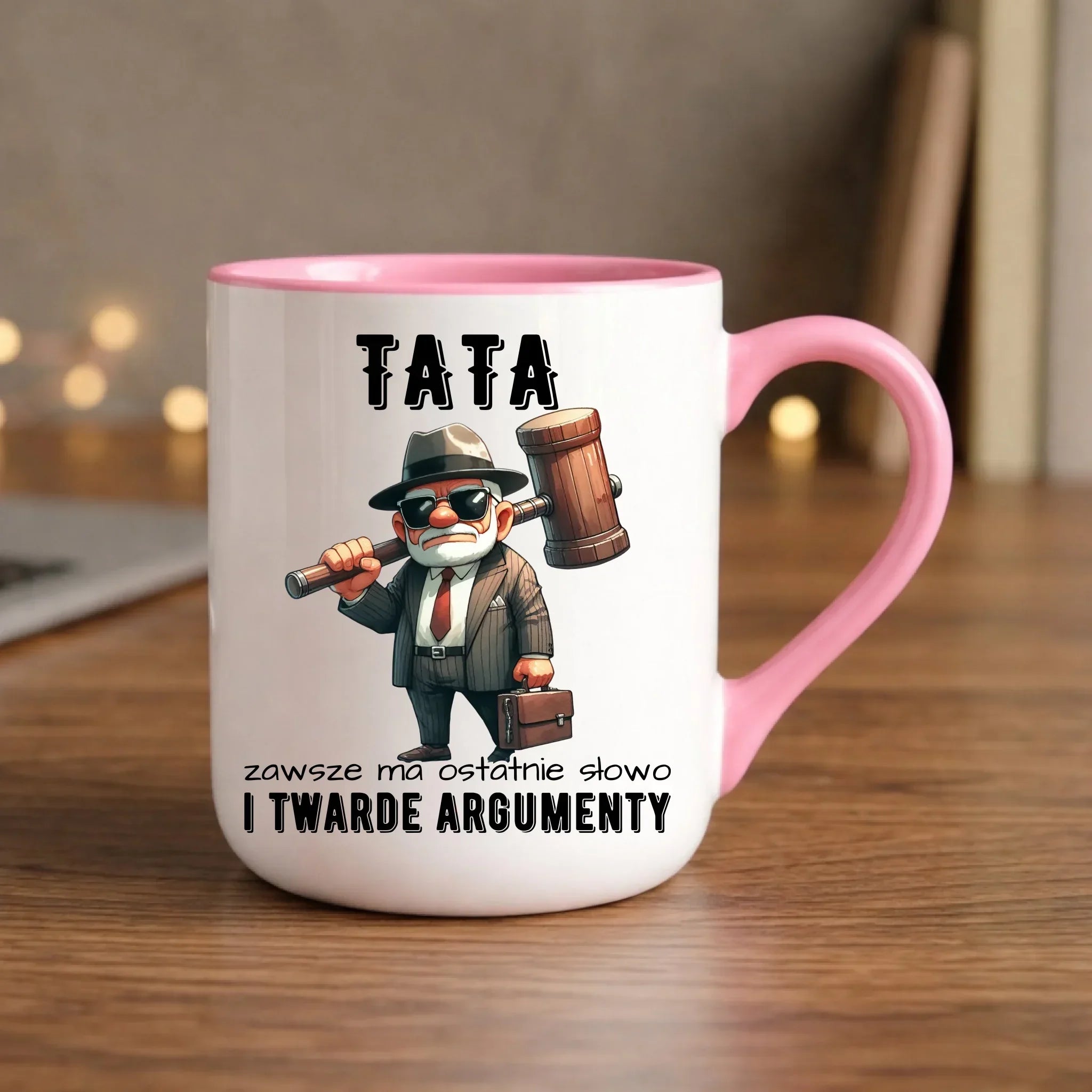 Kubek elegant dla taty - Tata zawsze ma ostatnie słowo DT82 - StoryCups.pl