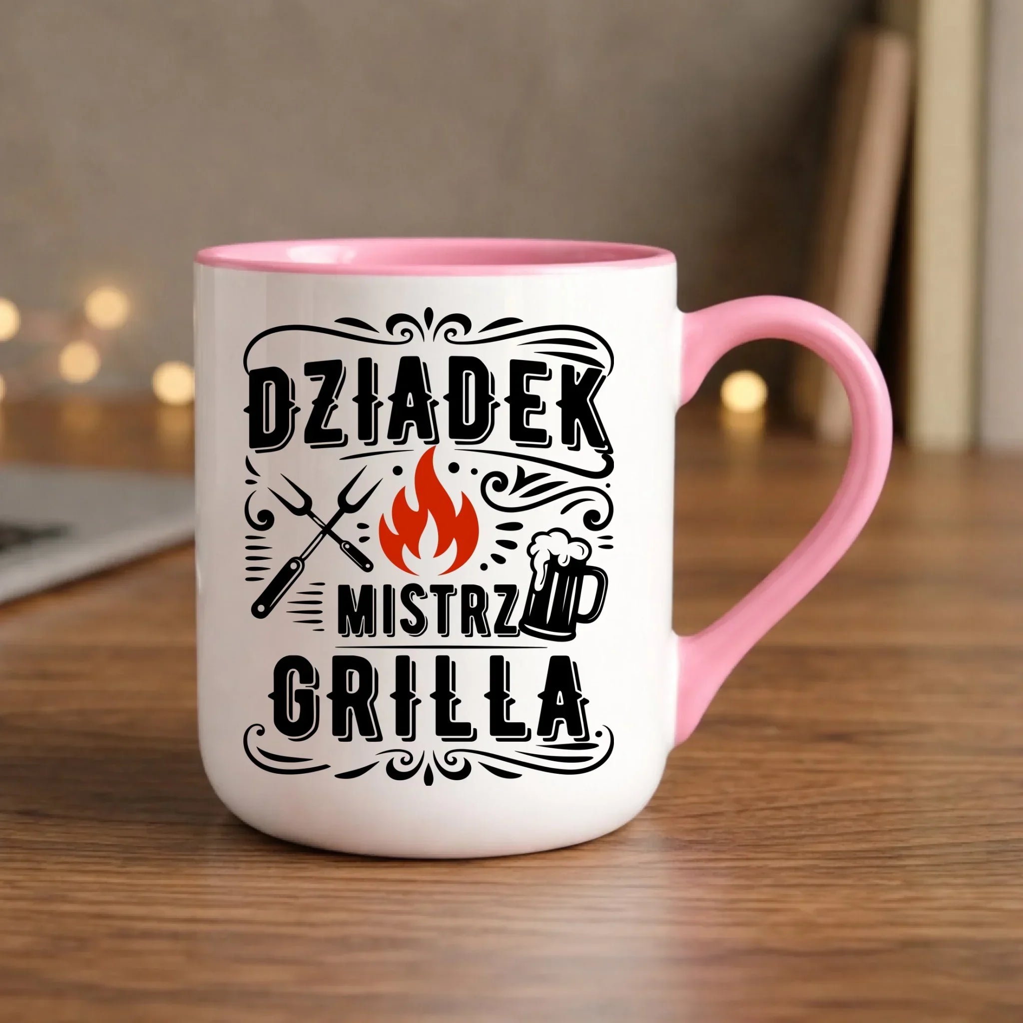 Kubek elegant dla dziadka - Dziadek mistrz grilla D33 - StoryCups.pl