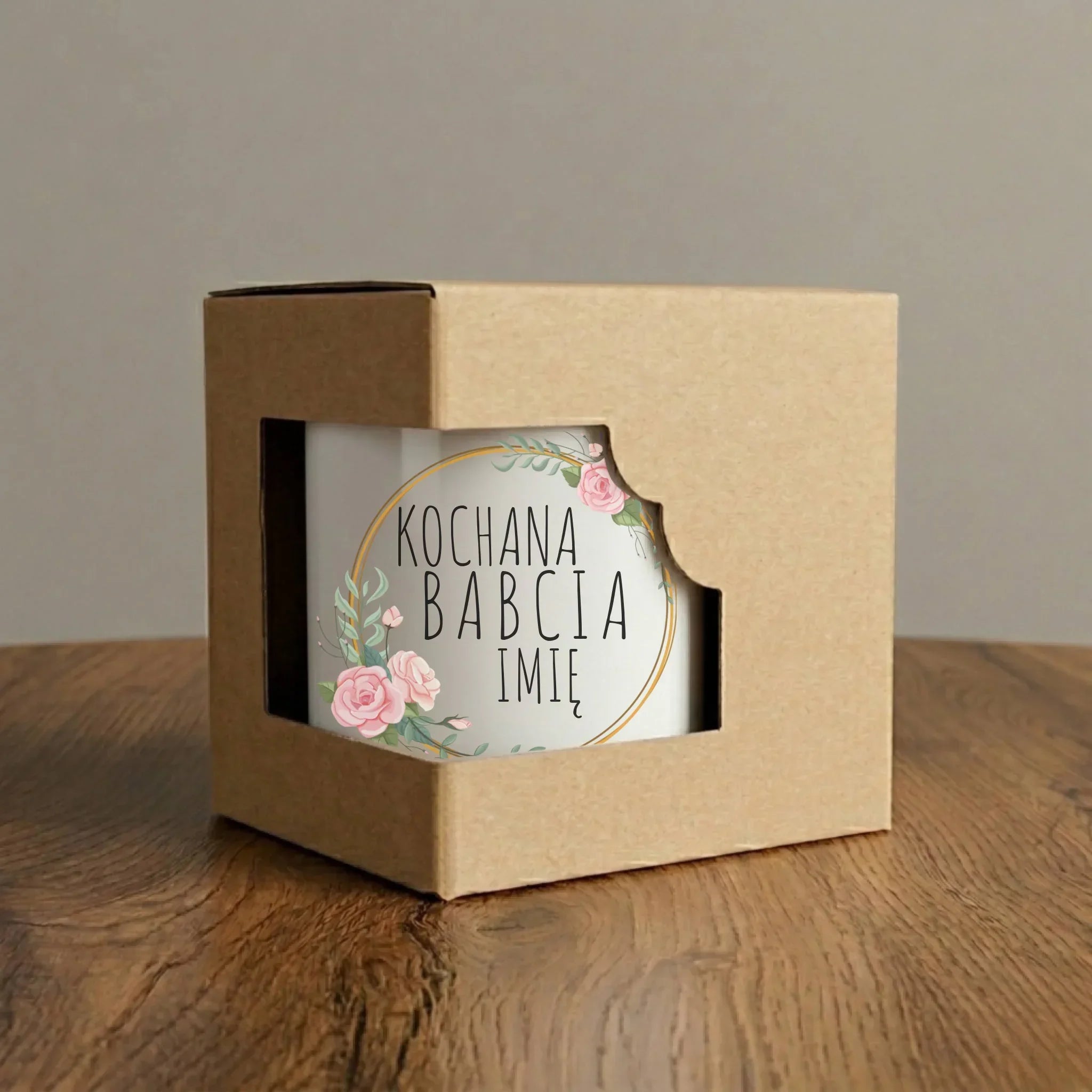 Kubek elegant dla babci - Kochana Babcia - personalizowany B10 - StoryCups.pl
