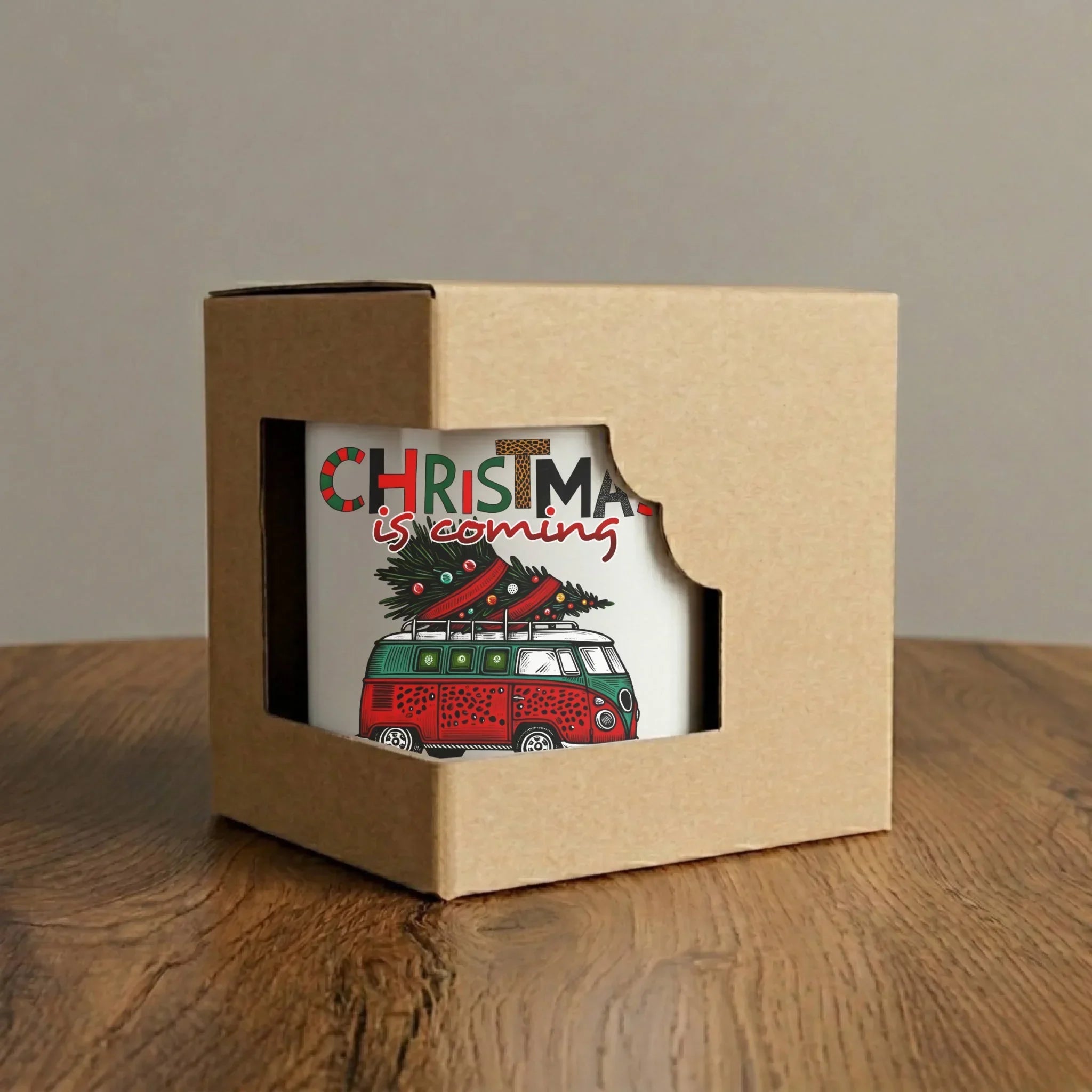 Kubek elegant świąteczny - Kamper Christmas is coming BN42 - StoryCups.pl