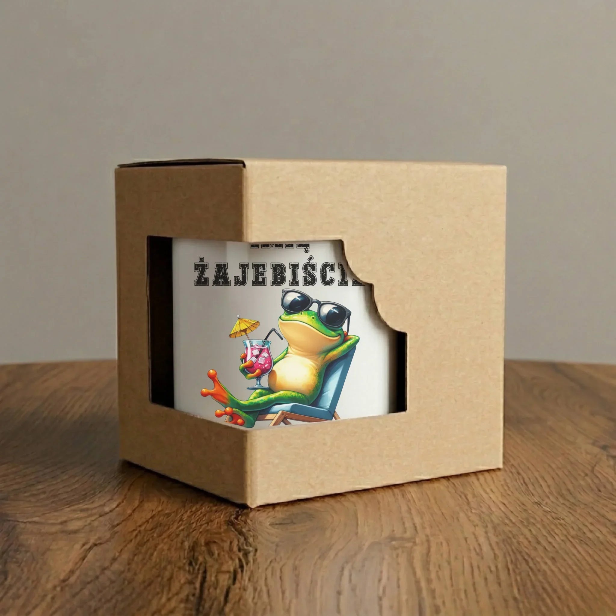 Kubek elegant na odejście z pracy - Żajebiście nam się z Tobą pracowało - personalizowany OP09 - StoryCups.pl