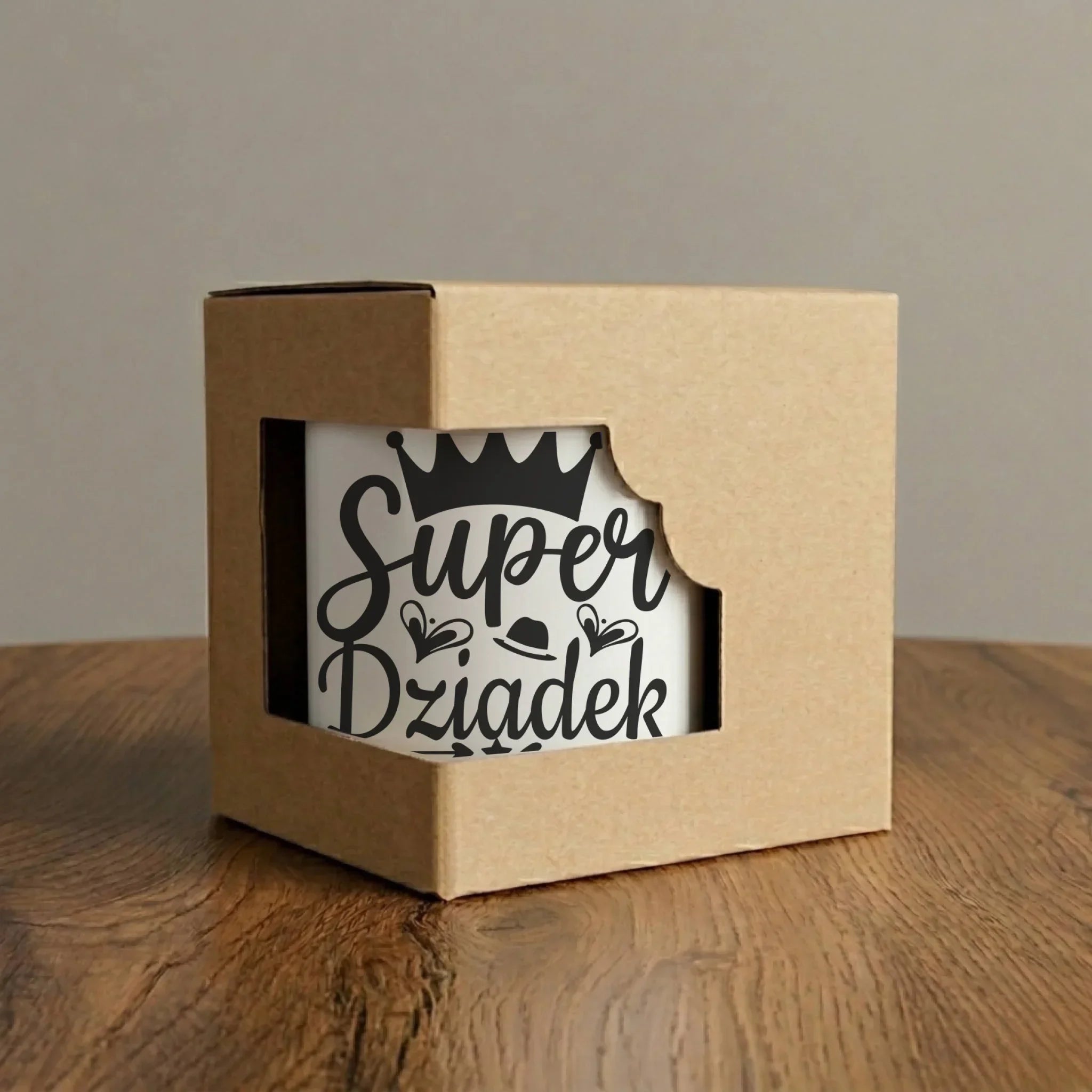Kubek elegant dla dziadka - Super Dziadek - personalizowany D03 - StoryCups.pl
