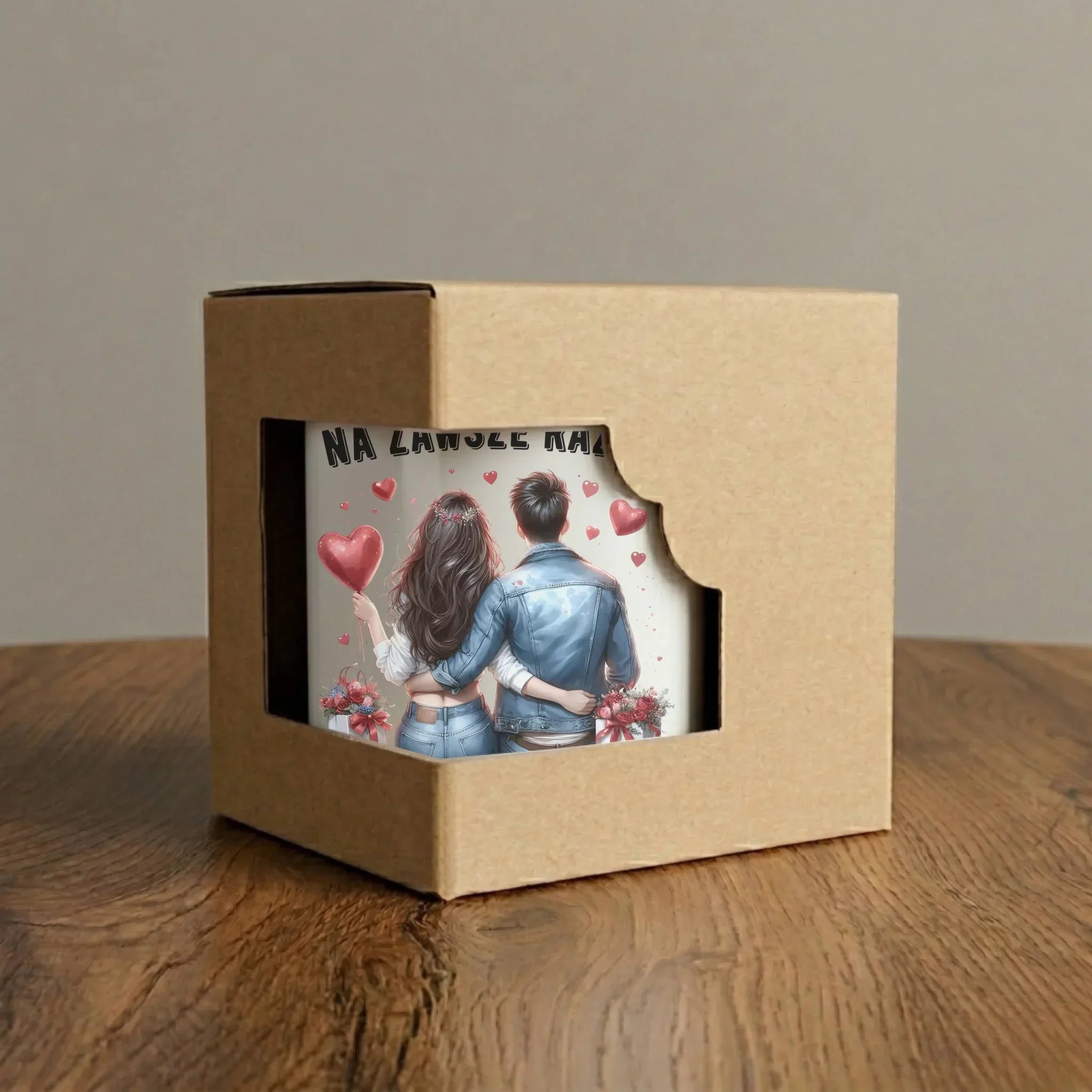 Kubek elegant dla par - Na zawsze razem - personalizowany W07 - StoryCups.pl
