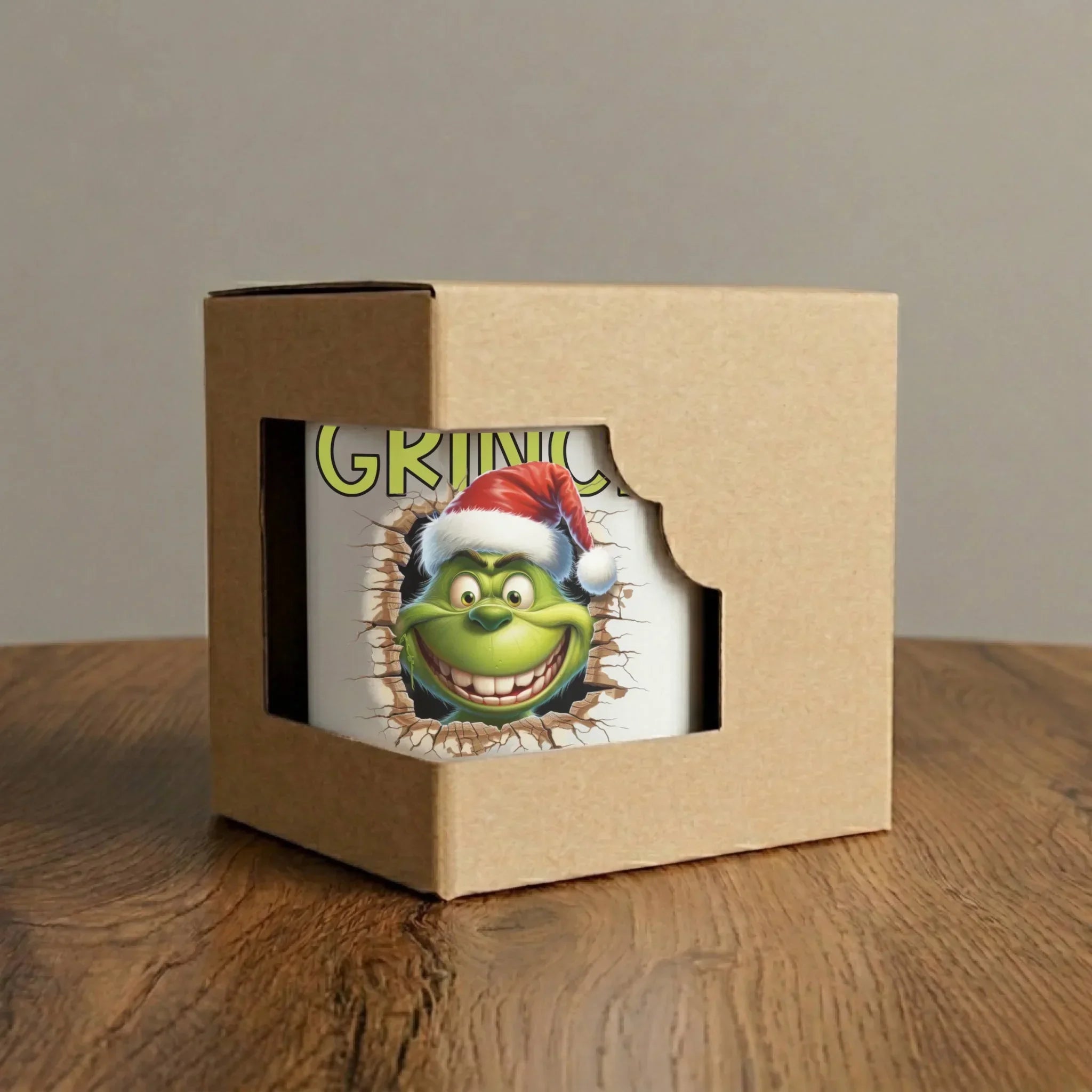 Kubek elegant świąteczny - Grinch - personalizowany BN112 - StoryCups.pl