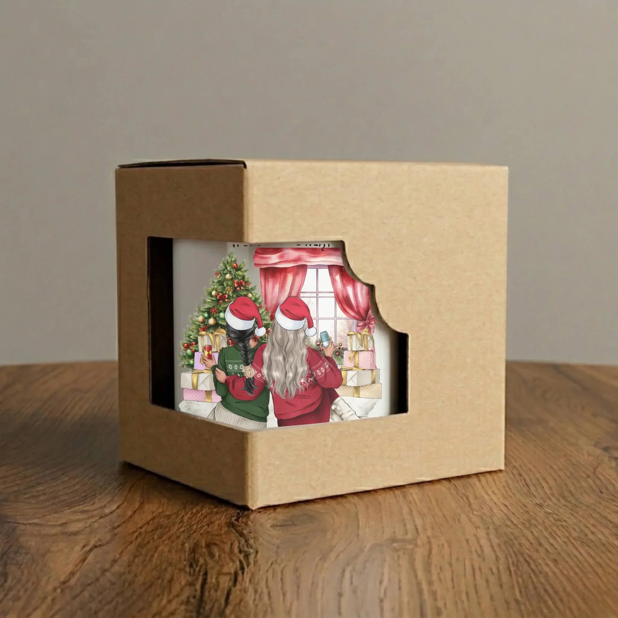 Kubek elegant świąteczny - prezent dla przyjaciółki - 2-4 przyjaciółek - personalizowany PR06 - StoryCups.pl