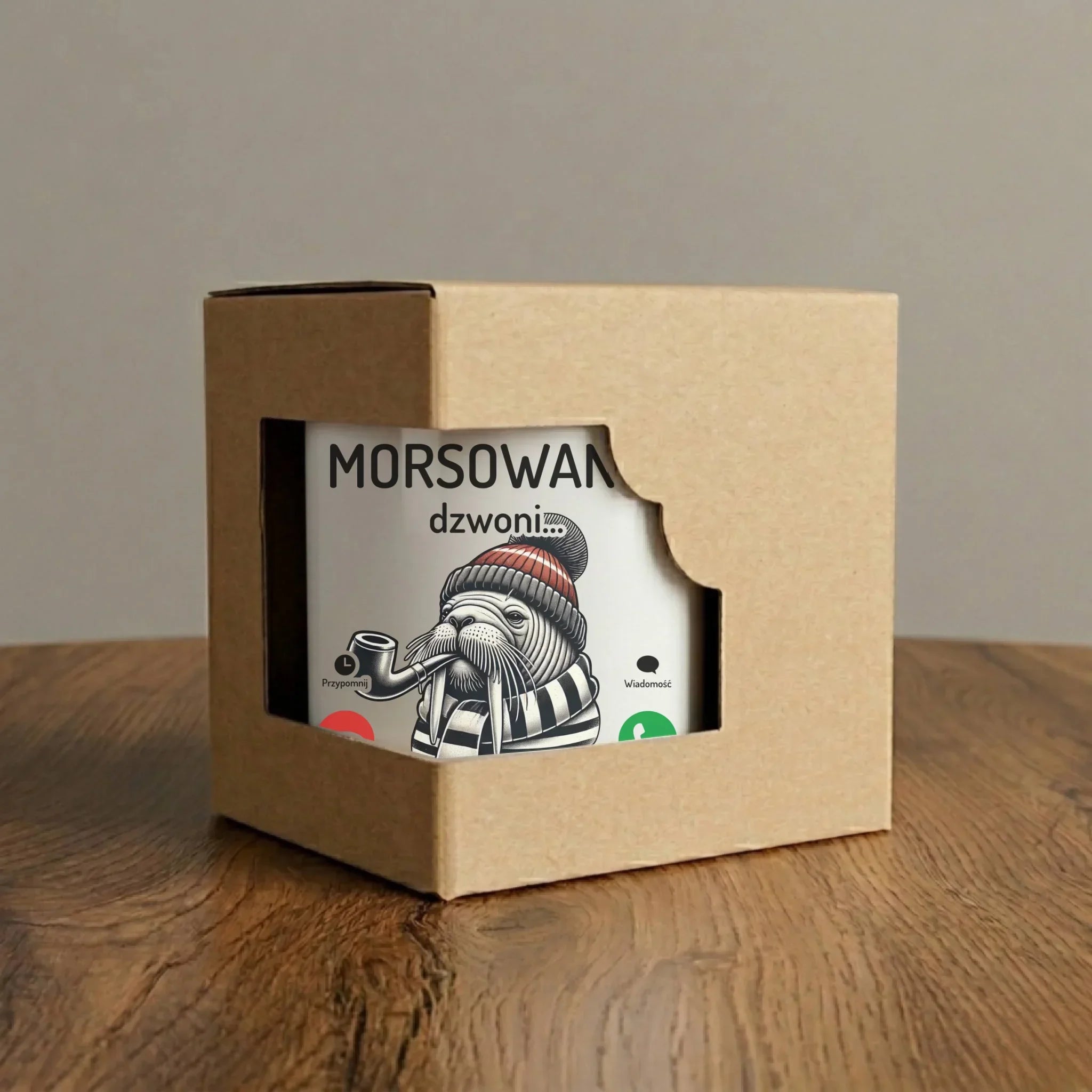 Kubek elegant - prezent dla morsa - Morsowanie dzwoni muszę iść - Mors HM19 - StoryCups.pl
