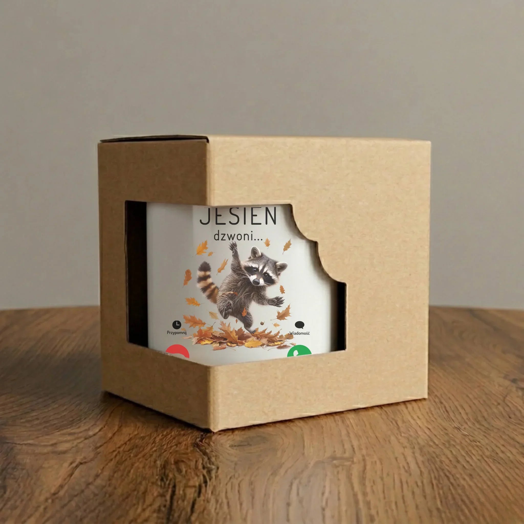 Kubek elegant jesienny - Jesień dzwoni muszę iść JS18 - StoryCups.pl