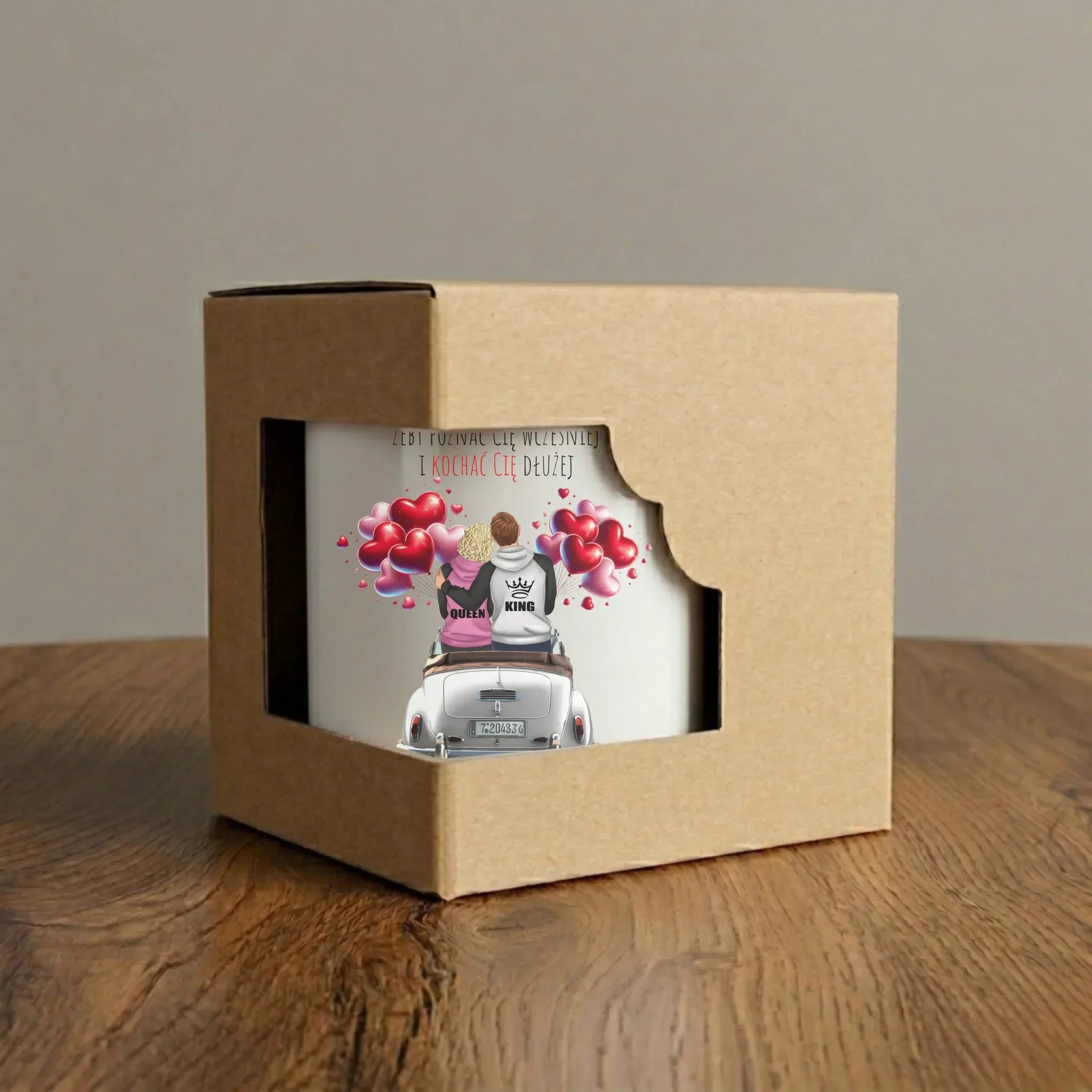 Kubek elegant dla par - Dla nas cofnę czas - personalizowany W08 - StoryCups.pl