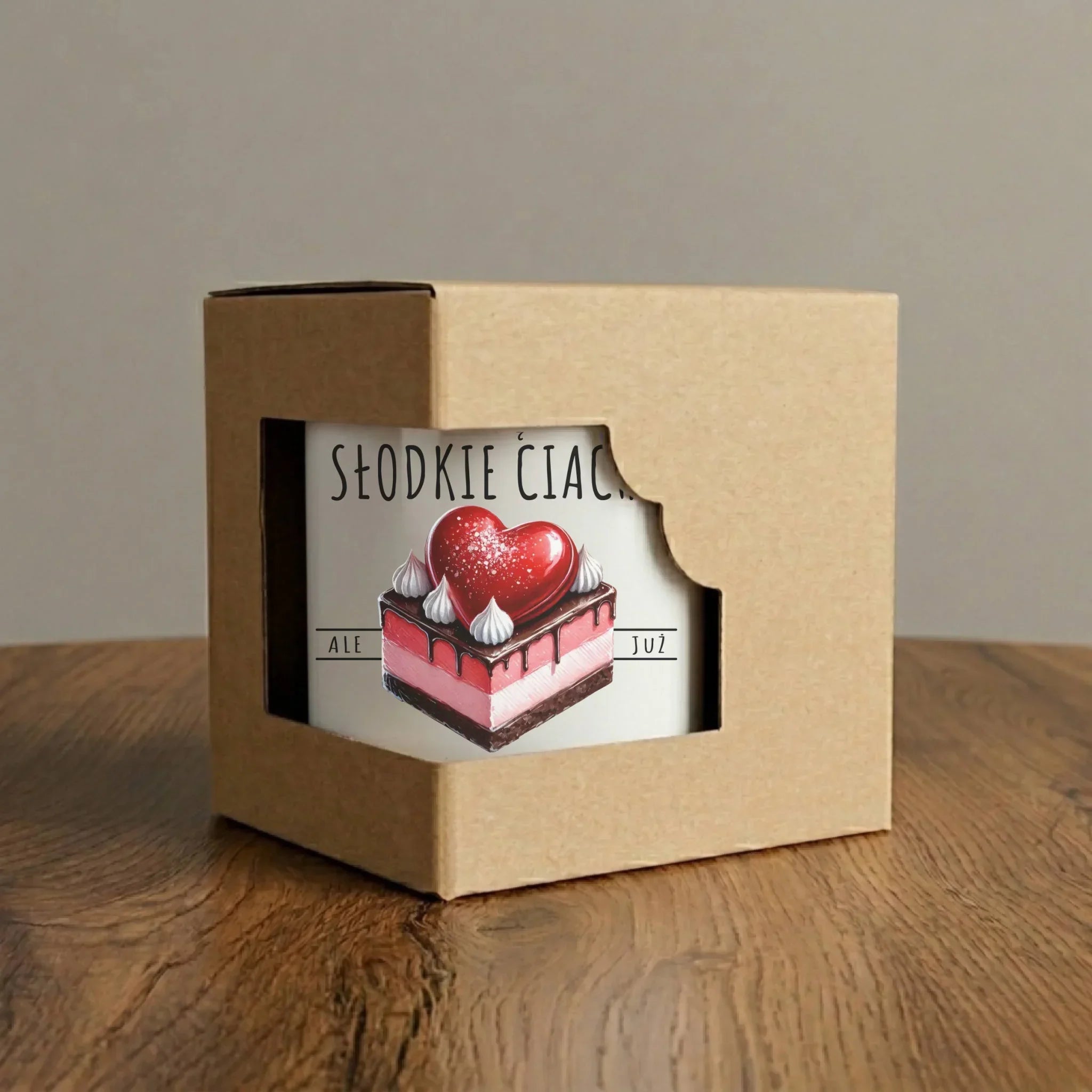 Kubek elegant - Słodkie ciacho polizane i zaklepane - personalizowany W36 - StoryCups.pl