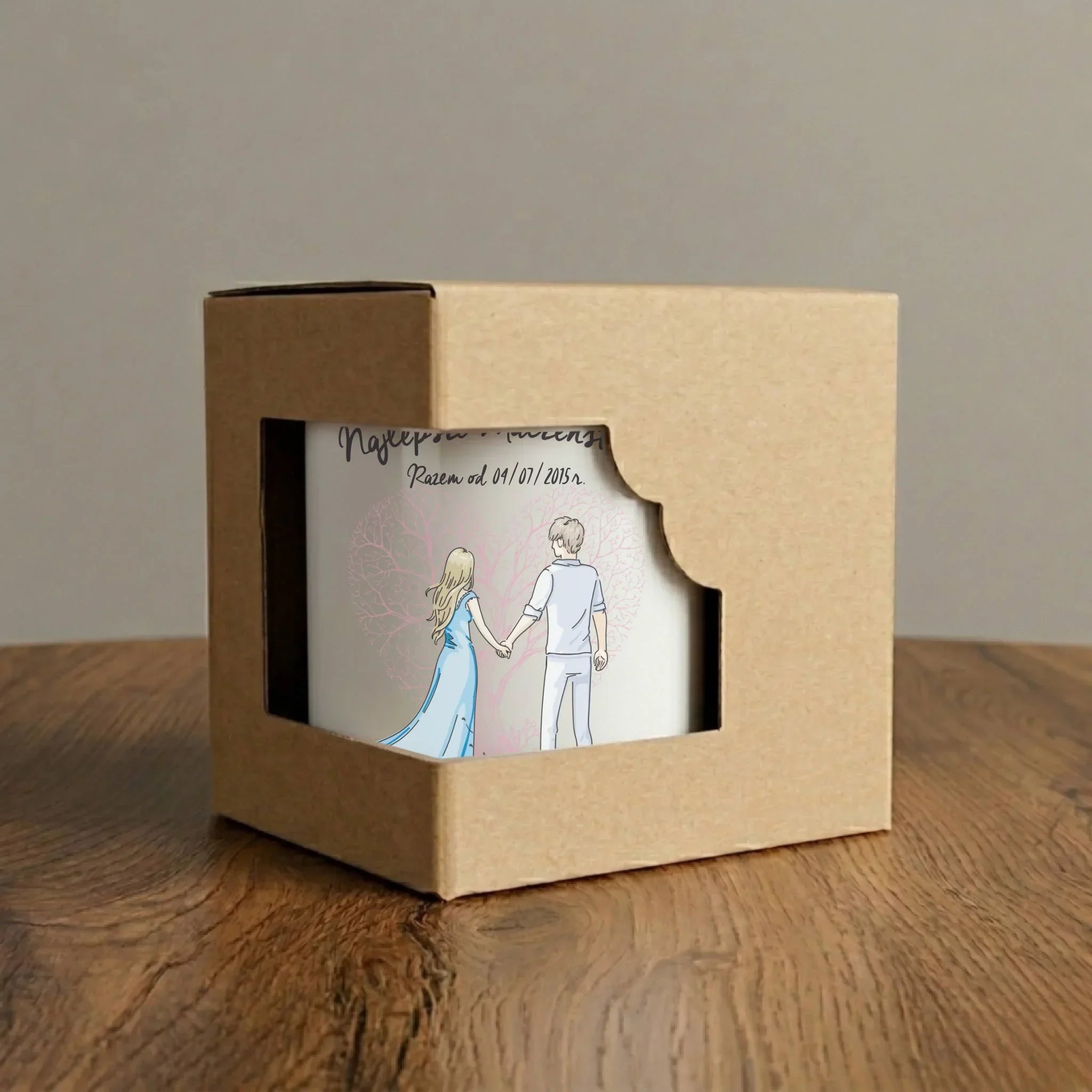 Kubek elegant dla par - Najlepsze małżeństwo - personalizowany W03 - StoryCups.pl