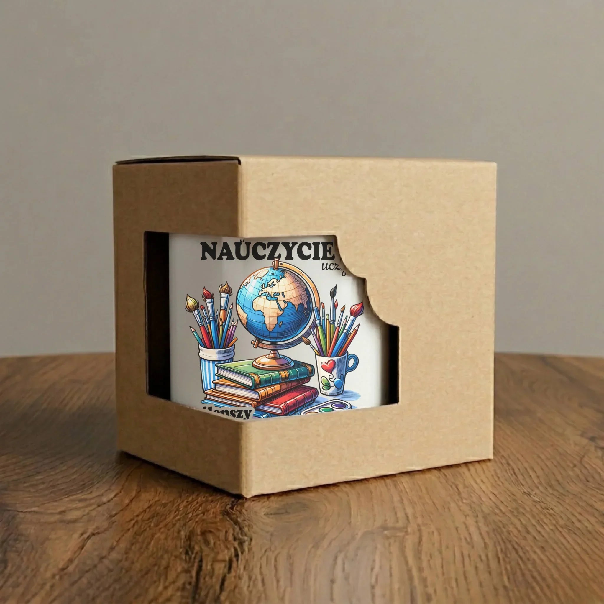 Kubek elegant dla nauczyciela - Dobry nauczyciel uczy najlepszy inspiruje N72 - StoryCups.pl