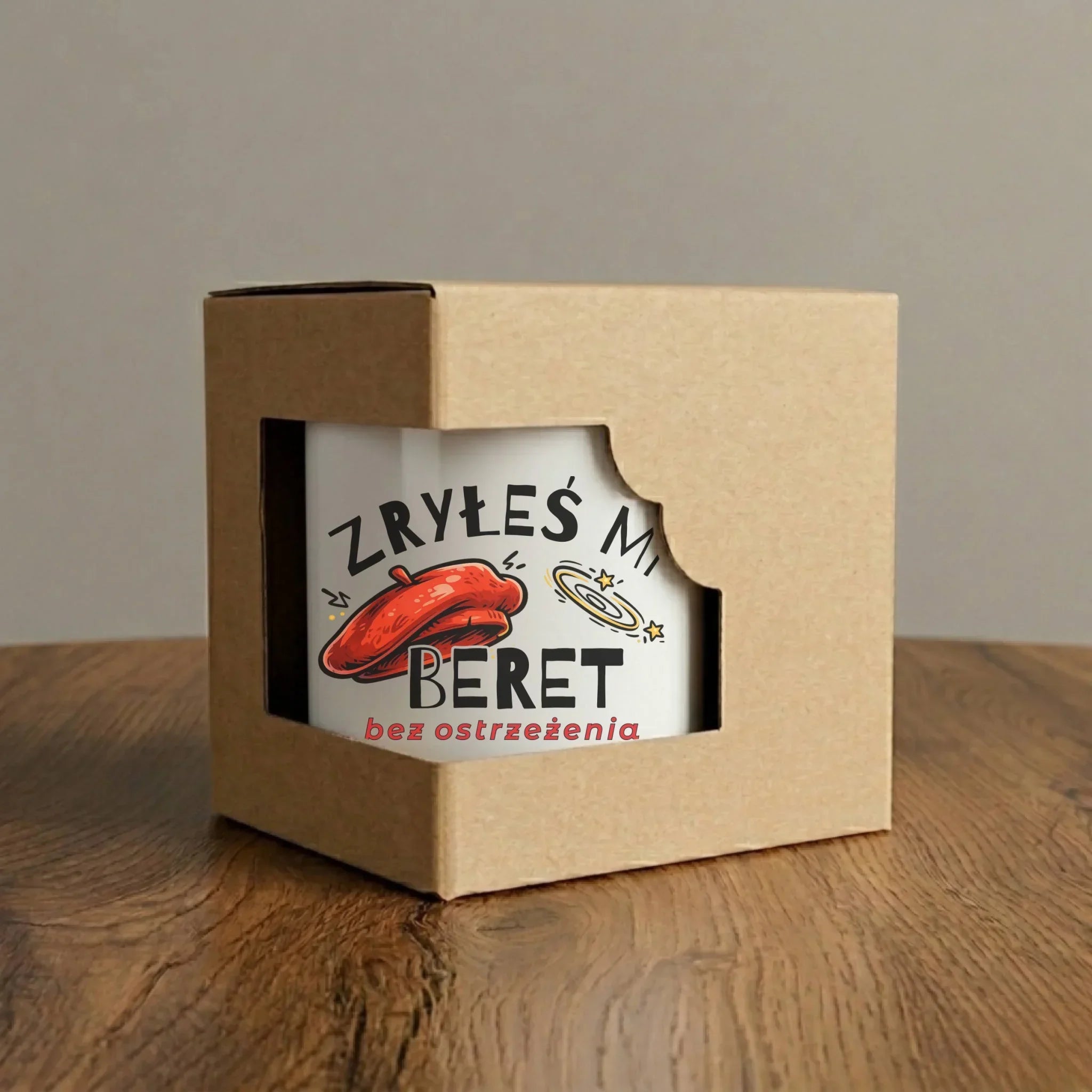Kubek elegant dla faceta - Zryłeś mi beret DCH34 - StoryCups.pl