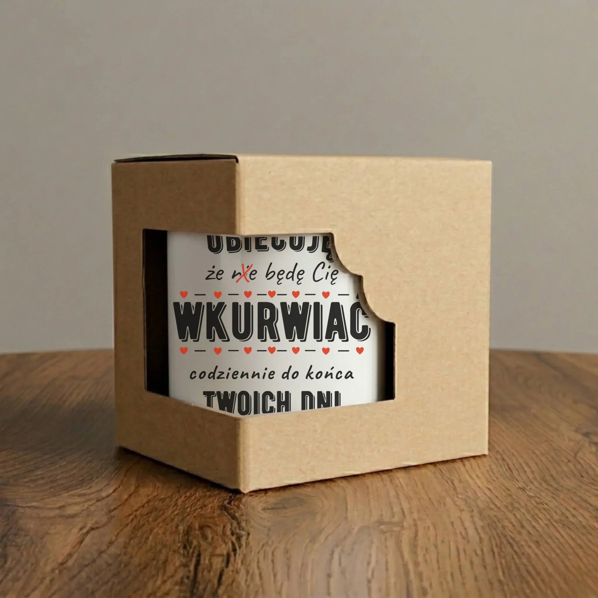 Kubek elegant - Obiecuję, że będę Cię wku*rwiać codziennie - bez cenzury W65 - StoryCups.pl