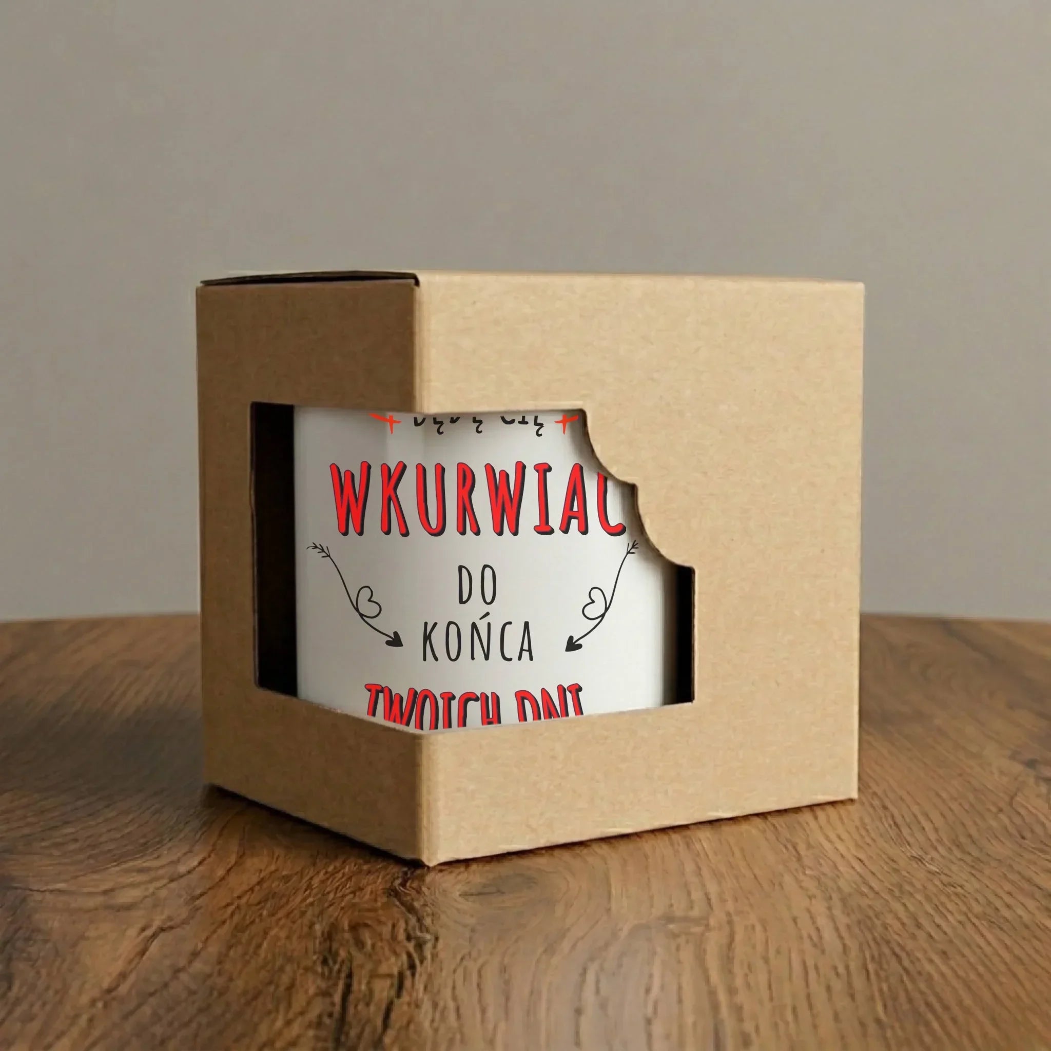 Kubek elegant dla par - Będę Cię wku*wiać do końca Twoich dni - bez cenzury W61 - StoryCups.pl