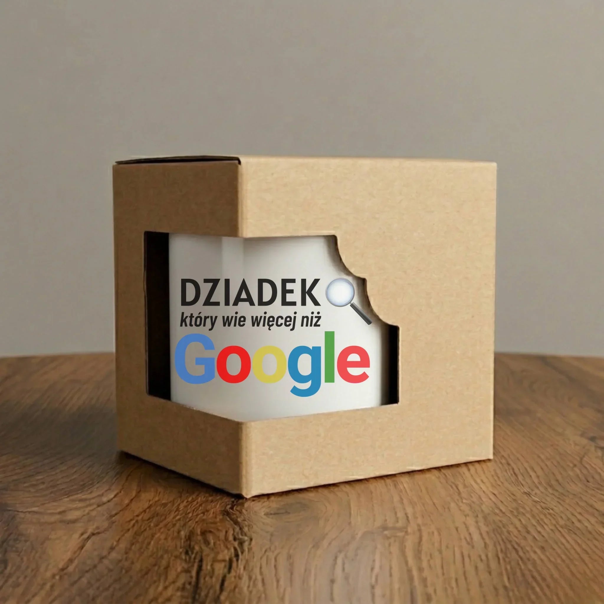 Kubek elegant dla dziadka - Dziadek który wie więcej niż google D44 - StoryCups.pl