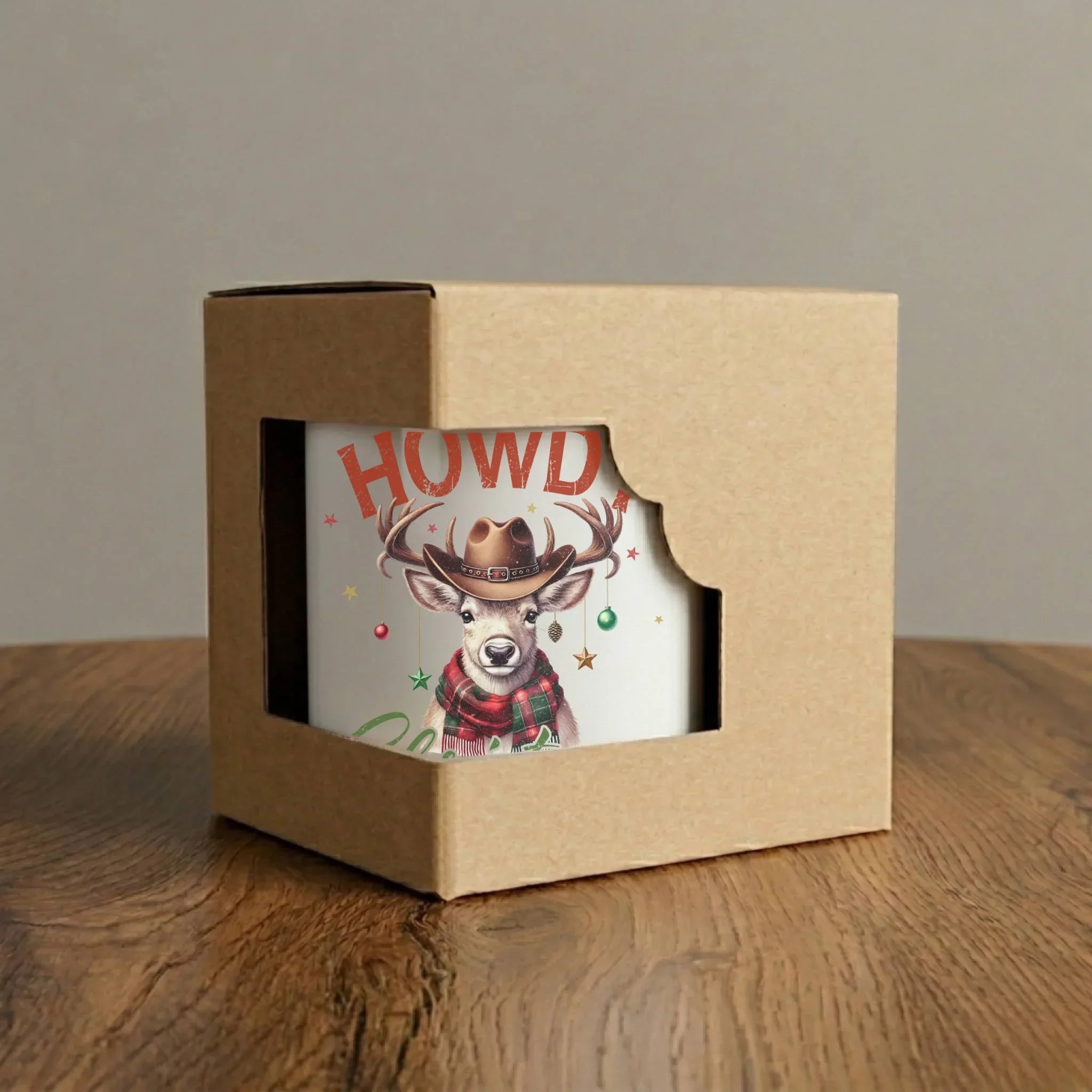 Kubek elegant świąteczny - Howdy Christmas BN54 - StoryCups.pl