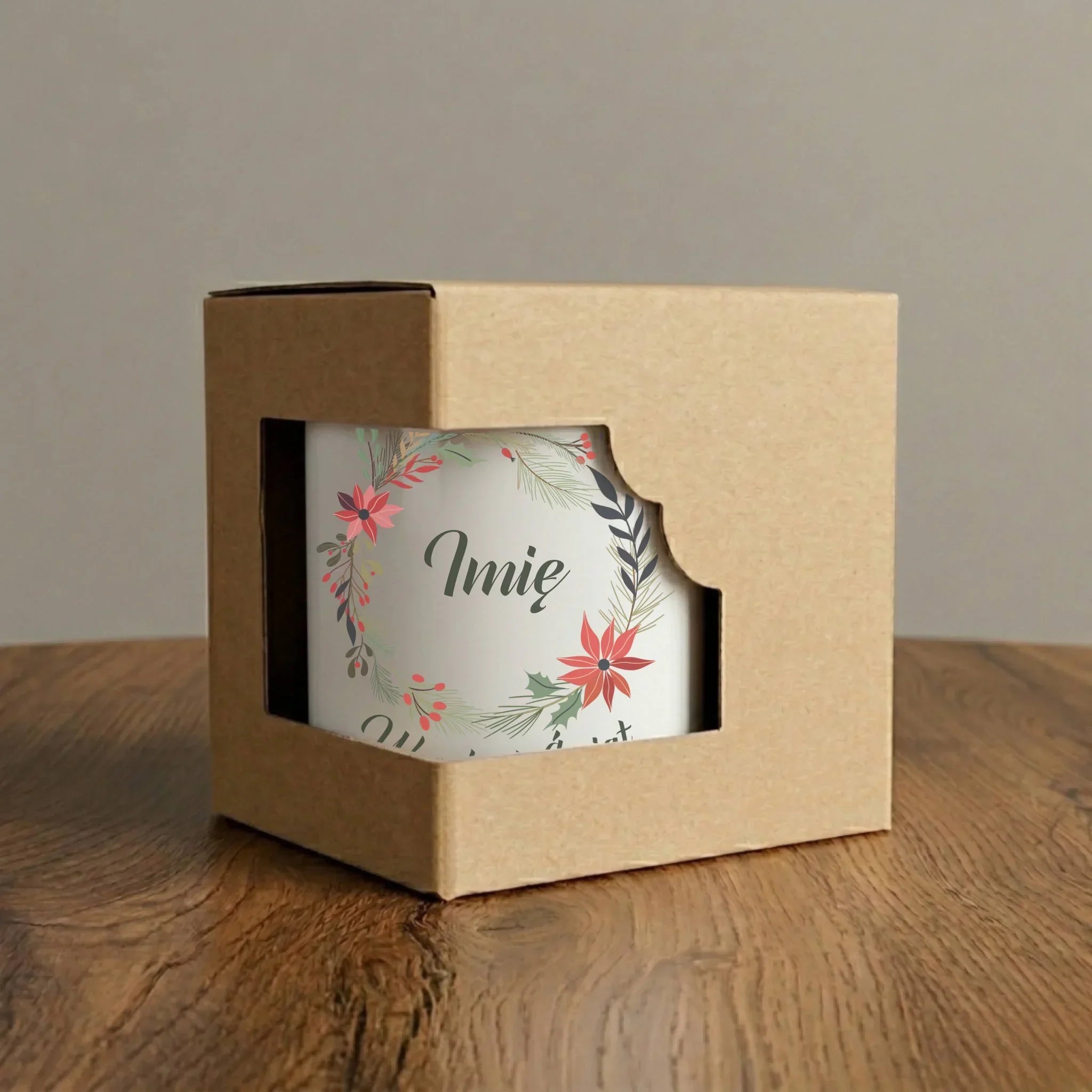 Kubek elegant świąteczny - Wesołych Świąt - personalizowany BN19 - StoryCups.pl