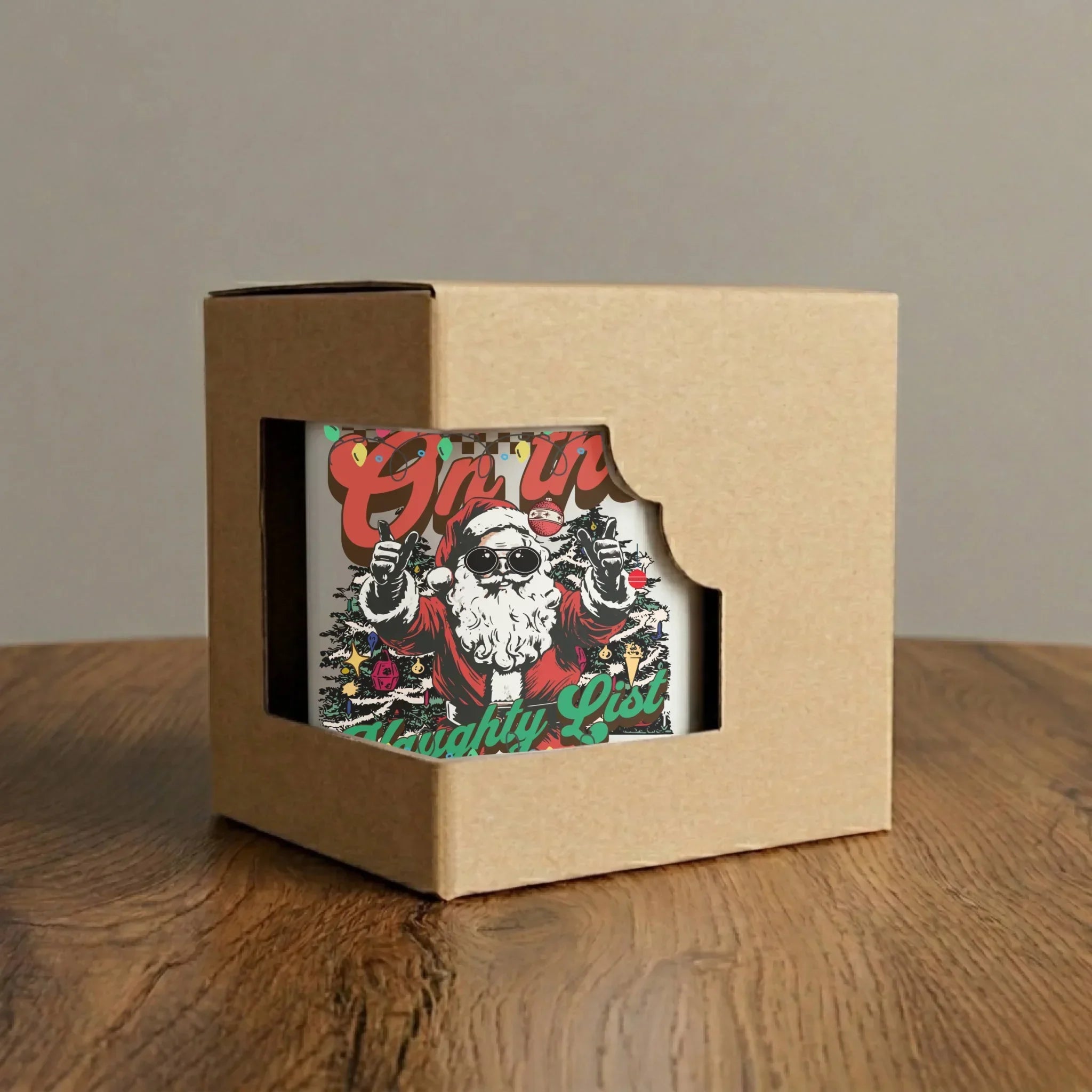 Kubek elegant świąteczny - On the Naughty List BN50 - StoryCups.pl