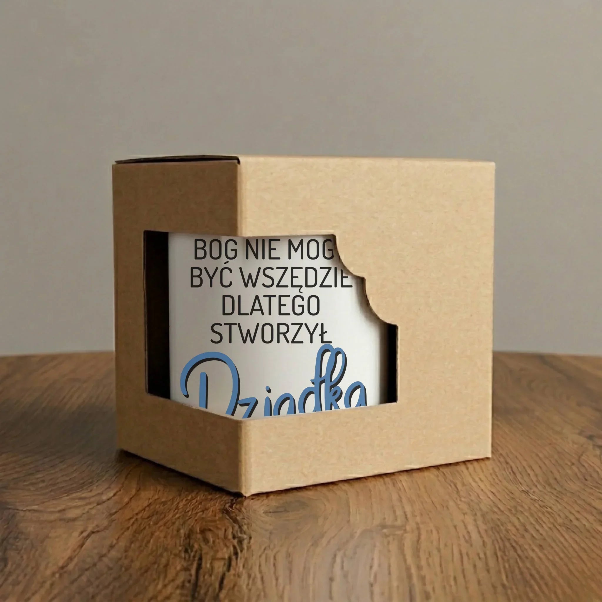 Kubek elegant dla dziadka - Bóg nie mógł być wszędzie dlatego stworzył dziadka D09 - StoryCups.pl