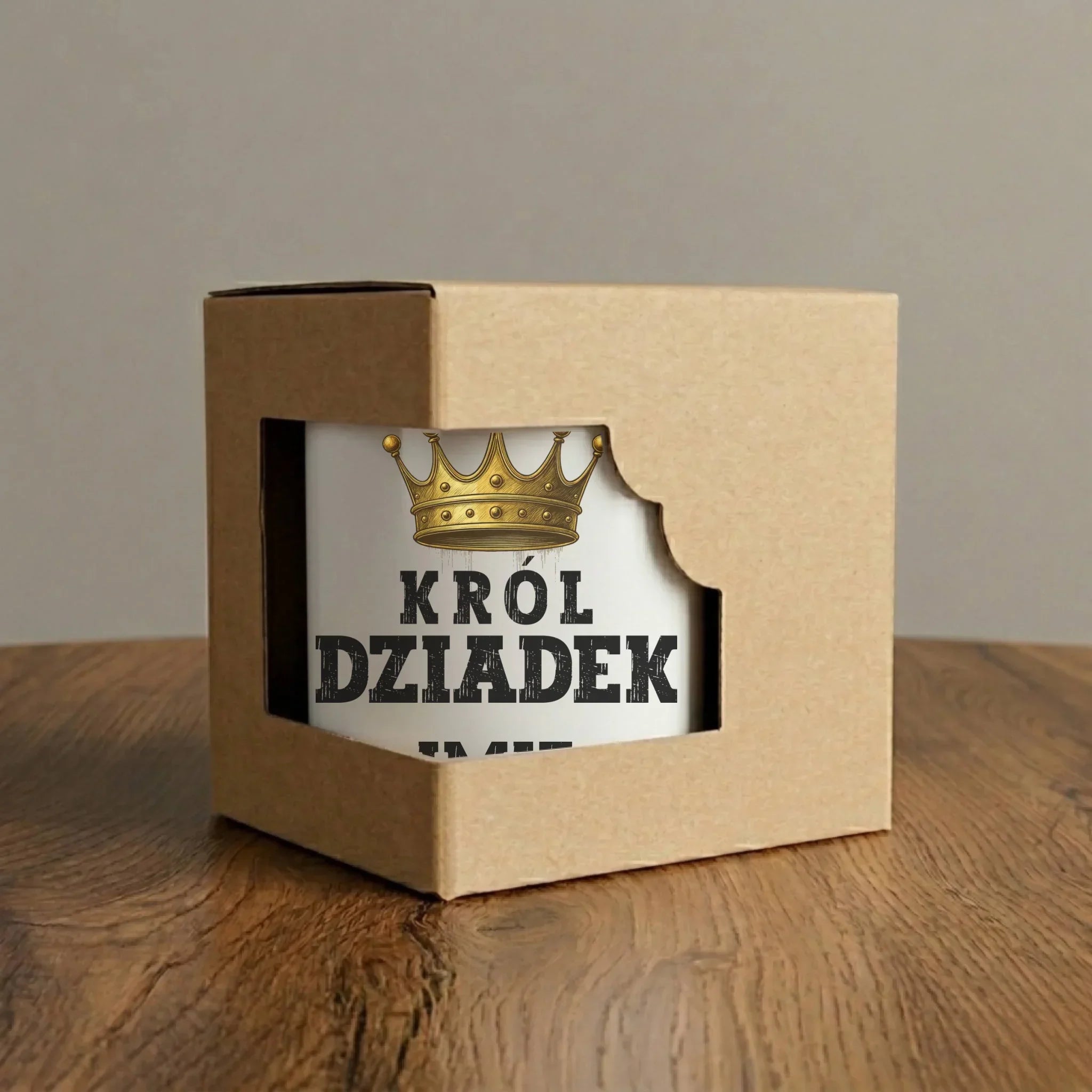 Kubek elegant dla dziadka - Król Dziadek - personalizowany D17 - StoryCups.pl