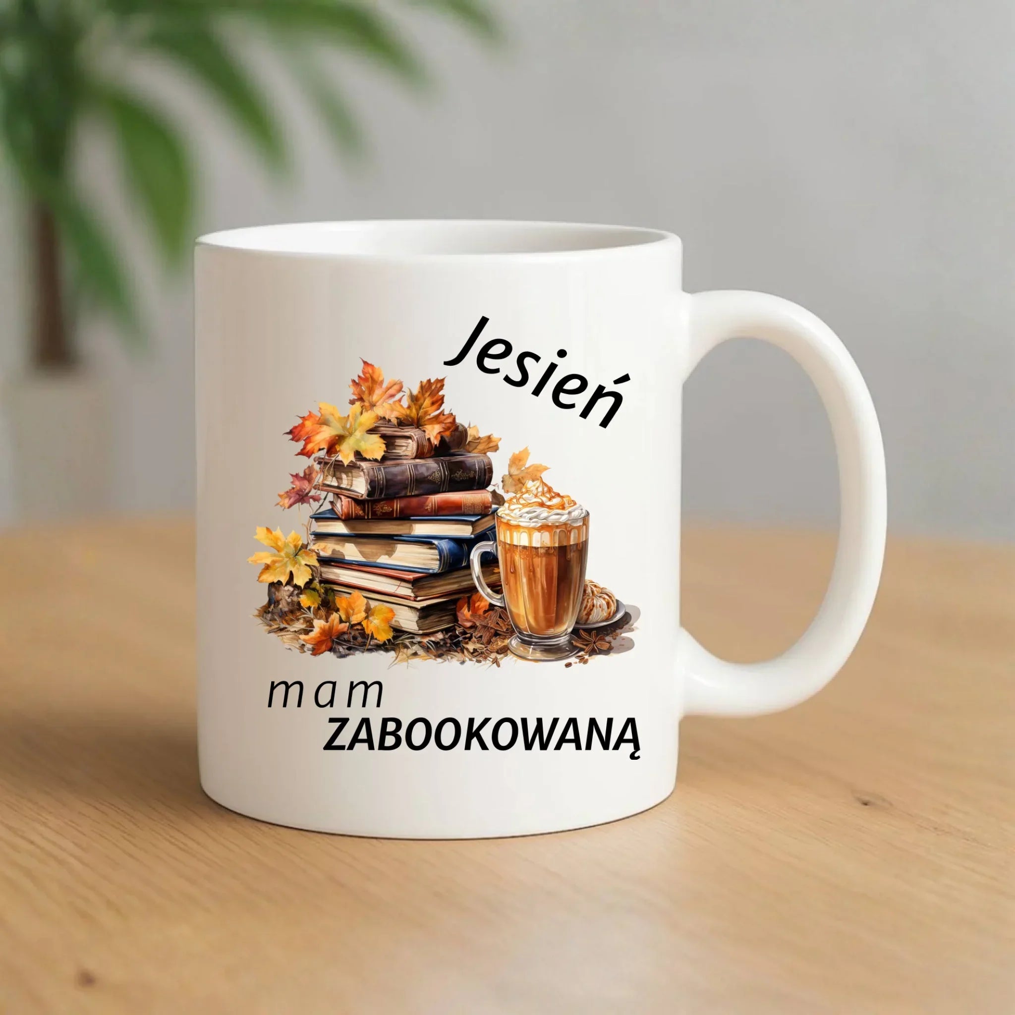 Kubek jesienny - Jesień mam zabookowaną JS28 - StoryCups.pl