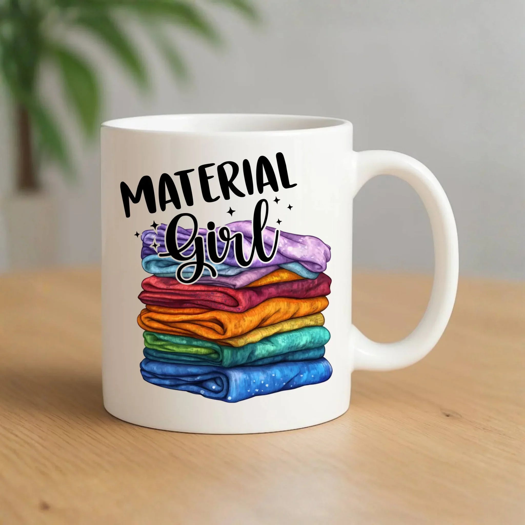 Kubek szyciowy - prezent dla krawcowej - Material Girl HS02 - StoryCups.pl