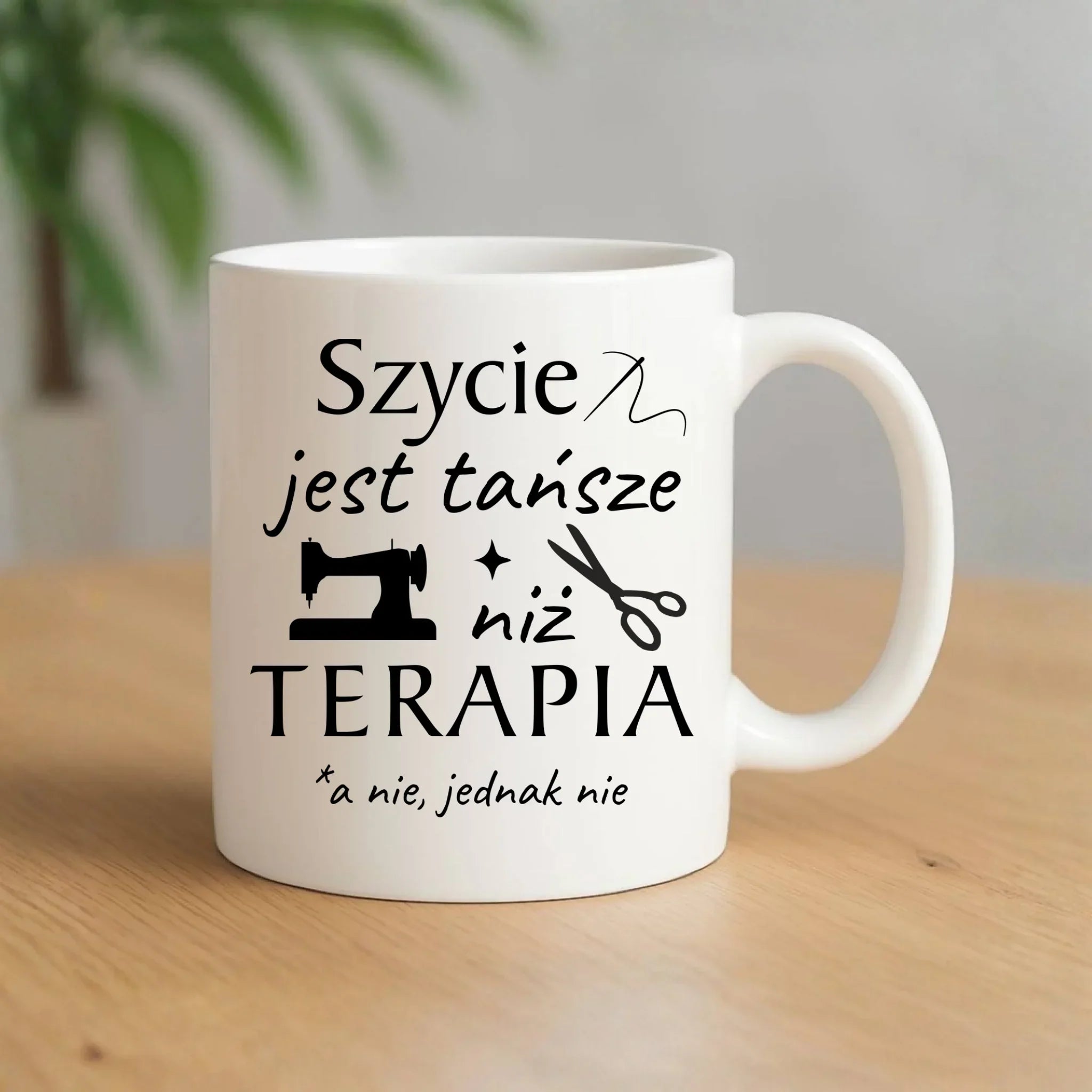 Kubek szyciowy dla krawcowej – Szycie tańsze niż terapia HS04 - StoryCups.pl